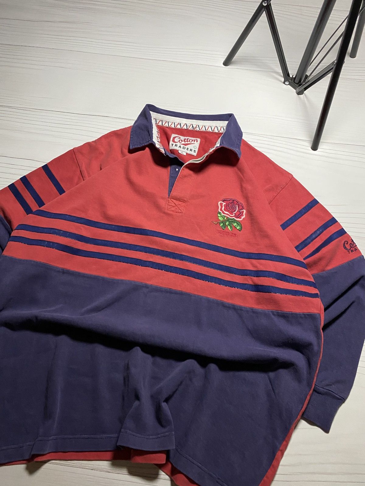 Cotton Traders × Vintage Vintage England Cotton Traders 90’s home jersey longsleeve Size US XL / EU 56 / 4 - 16 Thumbnail