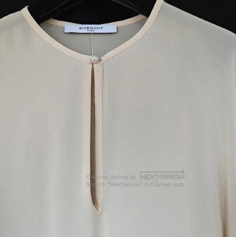 Givenchy Givenchy Silk Long Sleeve Shirt in Off White . Size M / US 6-8 / IT 42-44 - 8 Thumbnail