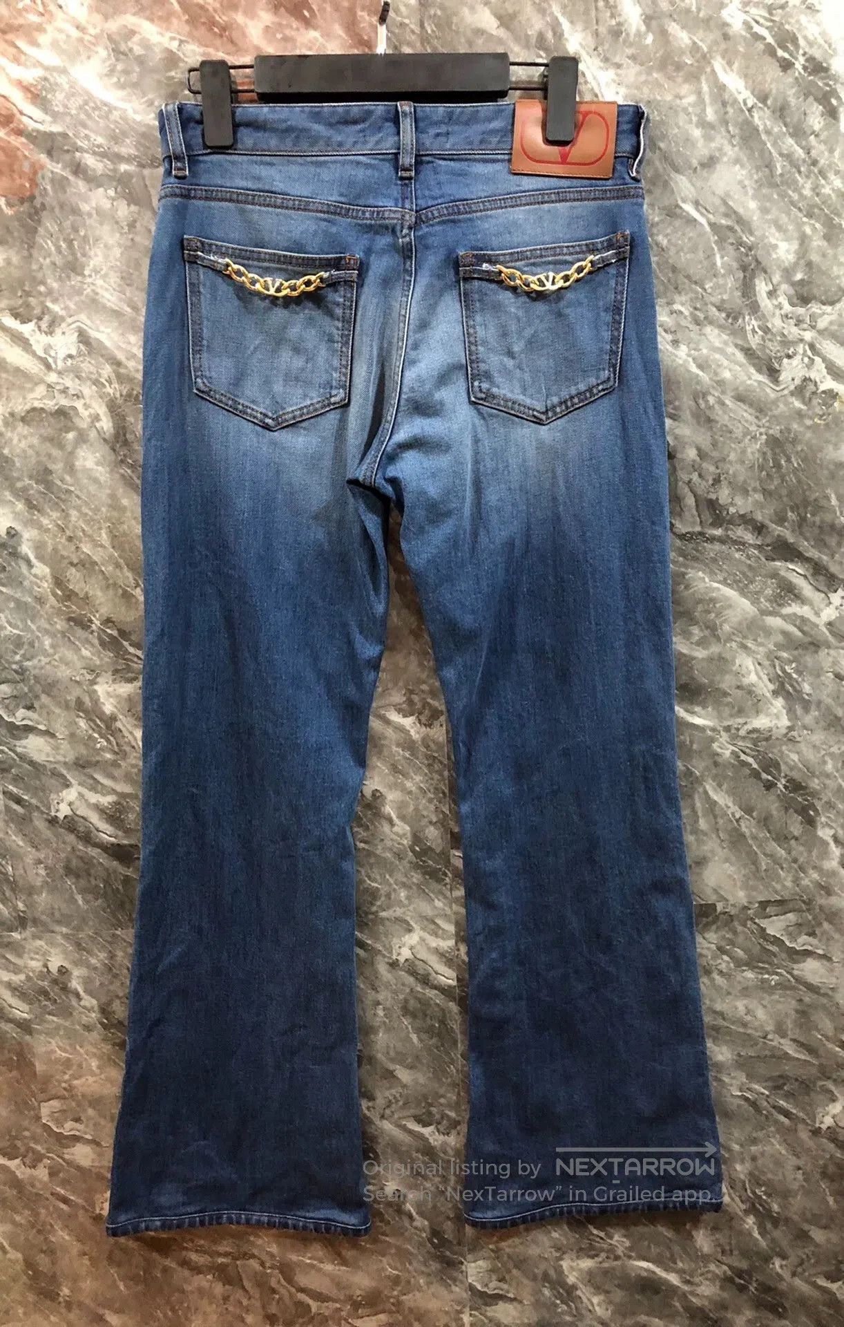 Valentino Valentino Blue Flared Denim Jeans. Size US 29 - 3 Thumbnail