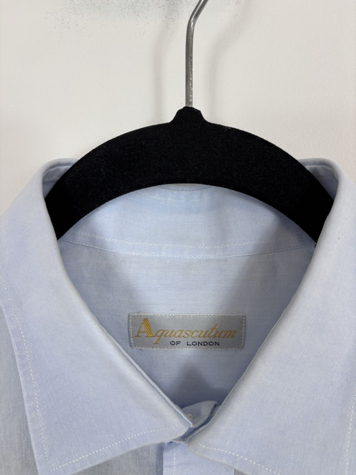 Aquascutum Vintage Aquascutum Men’s Light Blue Short Sleeve Shirt Size US M / EU 48-50 / 2 - 8 Thumbnail
