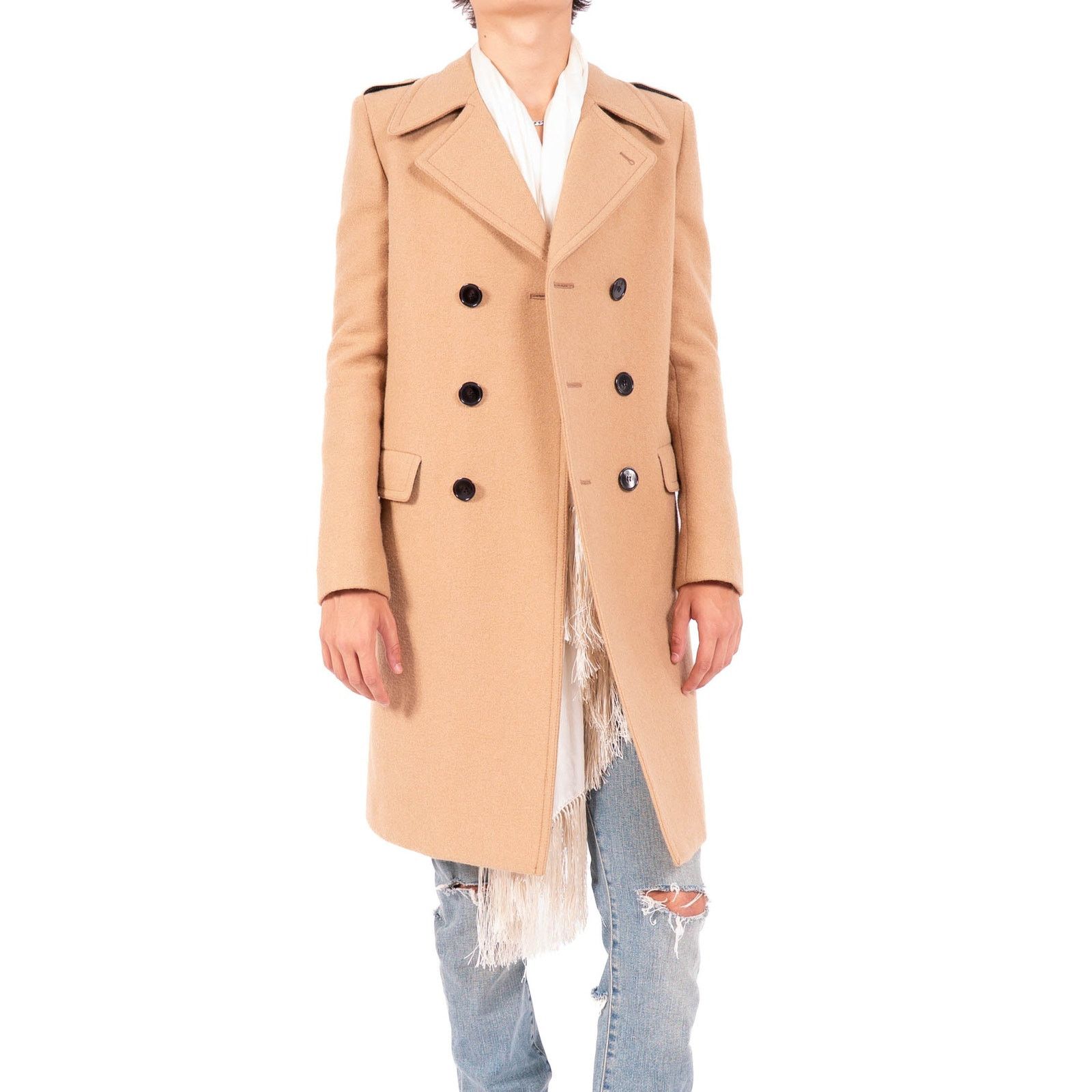 FW16 Double Breasted Coat in Camel Wool