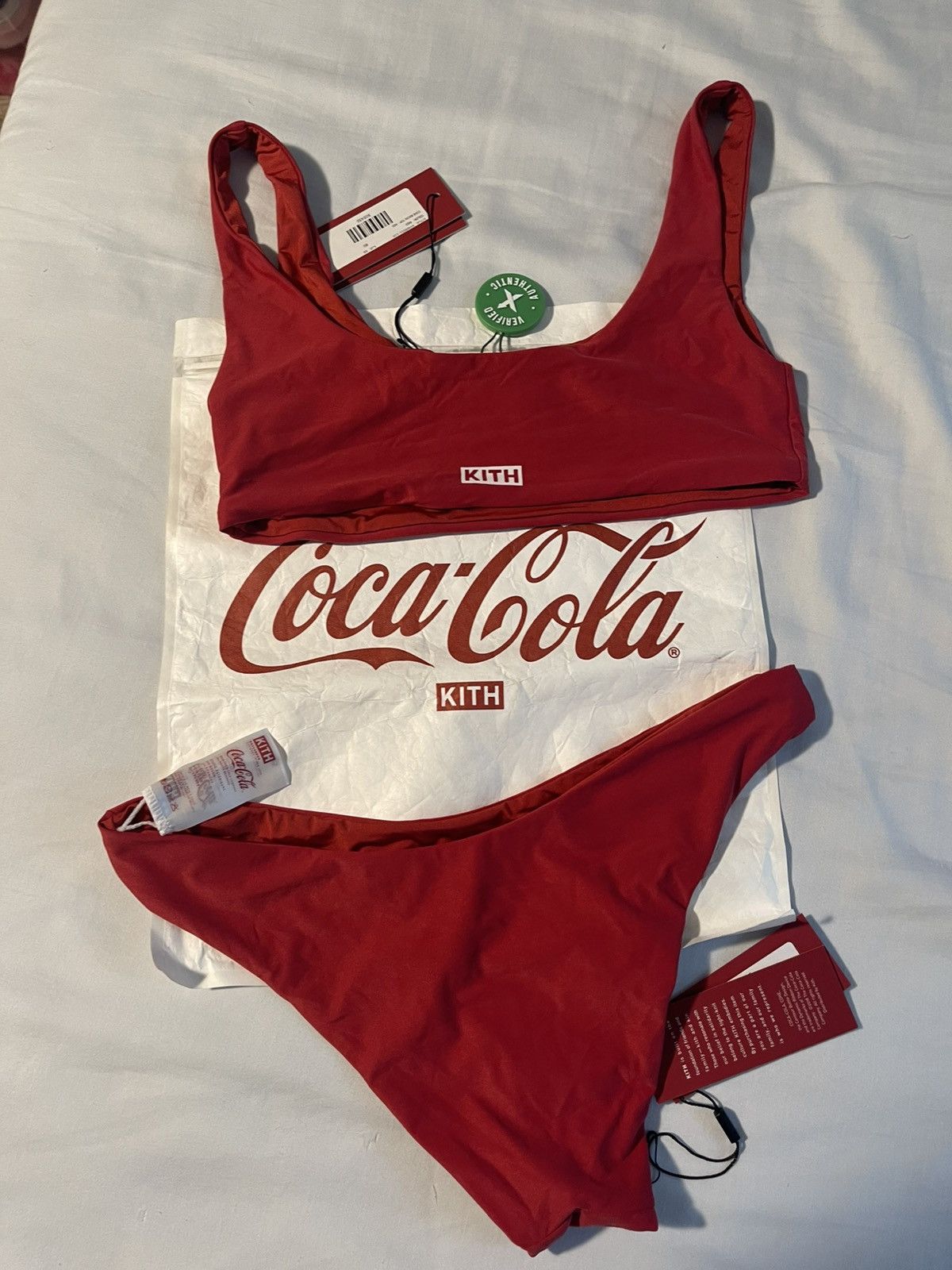 Coca Cola × Kith FINAL DROP!! KITH X COCA-COLA BIKINI SET RED TOP XS BOTTOM S Size XS / US 0-2 / IT 36-38 - 9 Thumbnail