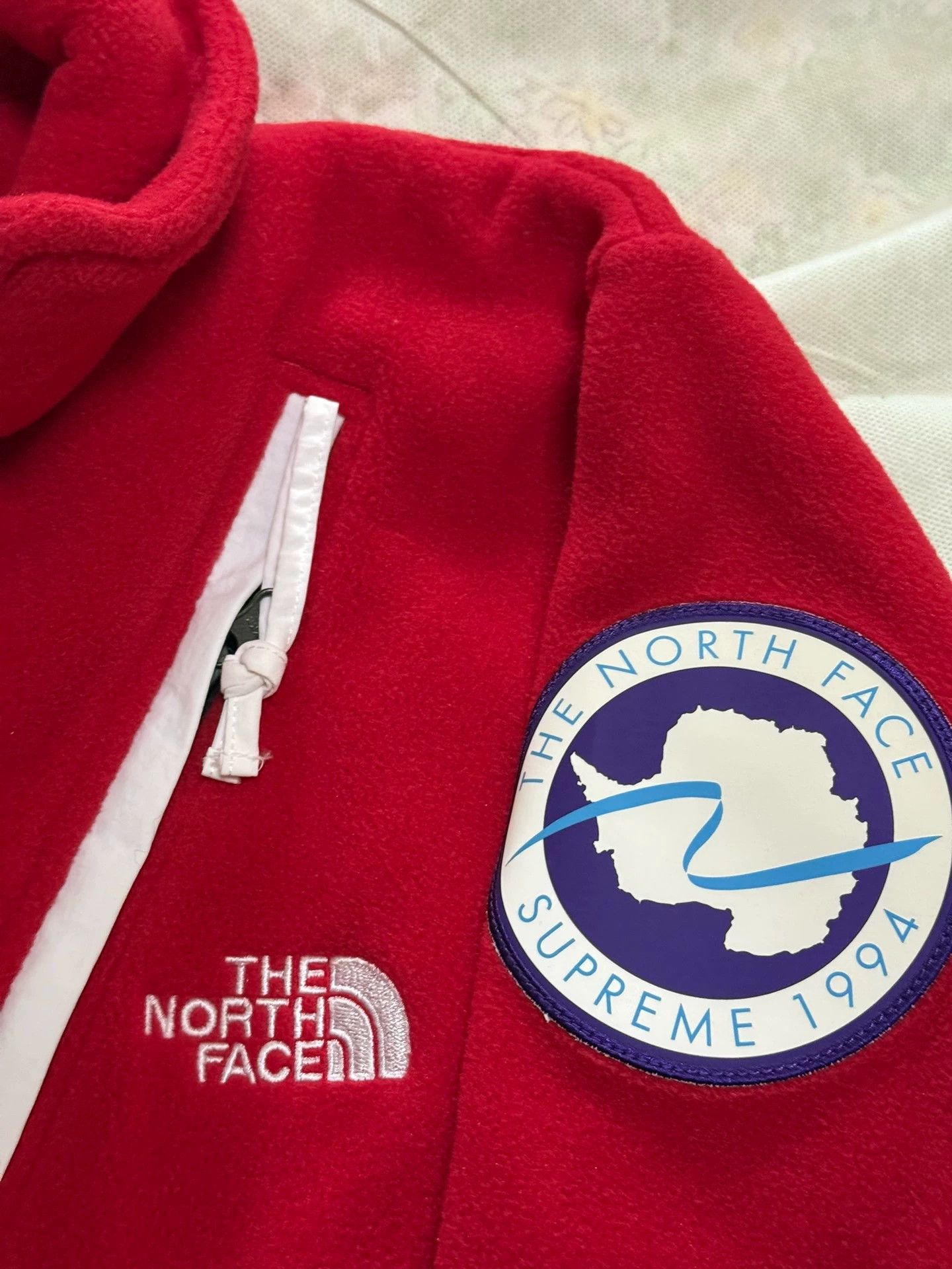 Supreme Supreme TNF Trans Expedition Fleece Jacket Red S Size US S / EU 44-46 / 1 - 6 Thumbnail