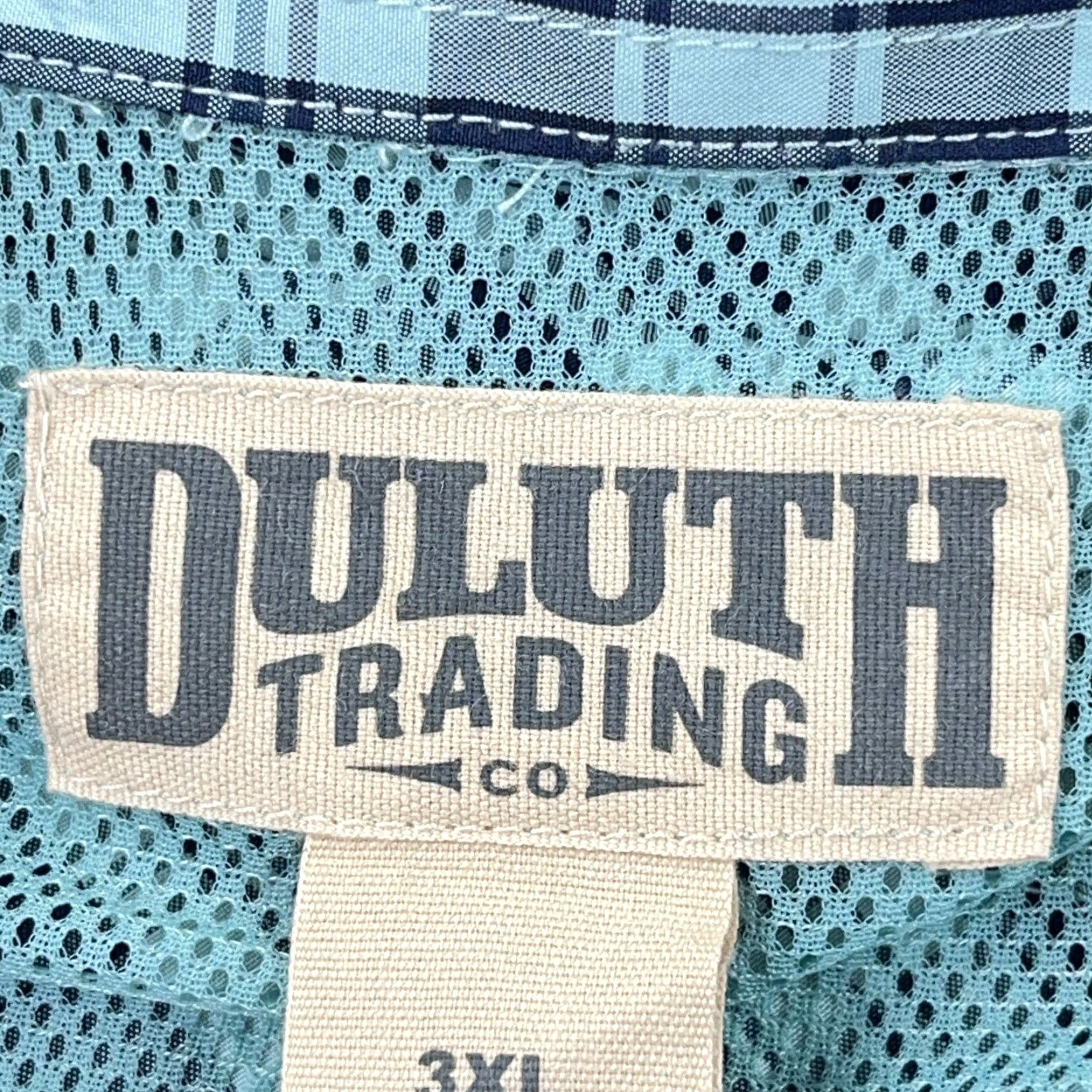 Vintage Duluth Trading Shirt Men 3XL Blue Plaid Button-Up Casual Travel Fall Winter Spring Summer All Seasons Moisture Wicking Lightweight Pockets Button-Down Size US XXL / EU 58 / 5 - 6 Thumbnail