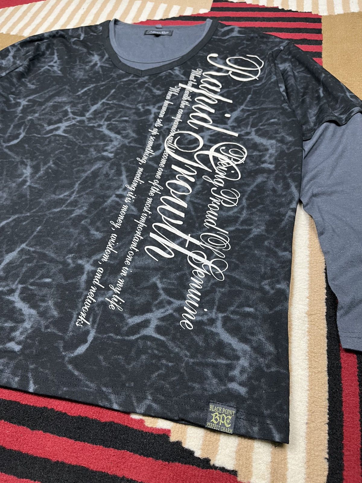 Japanese Brand Timestep Y2K Black Longsleeve Size US L / EU 52-54 / 3 - 3 Thumbnail