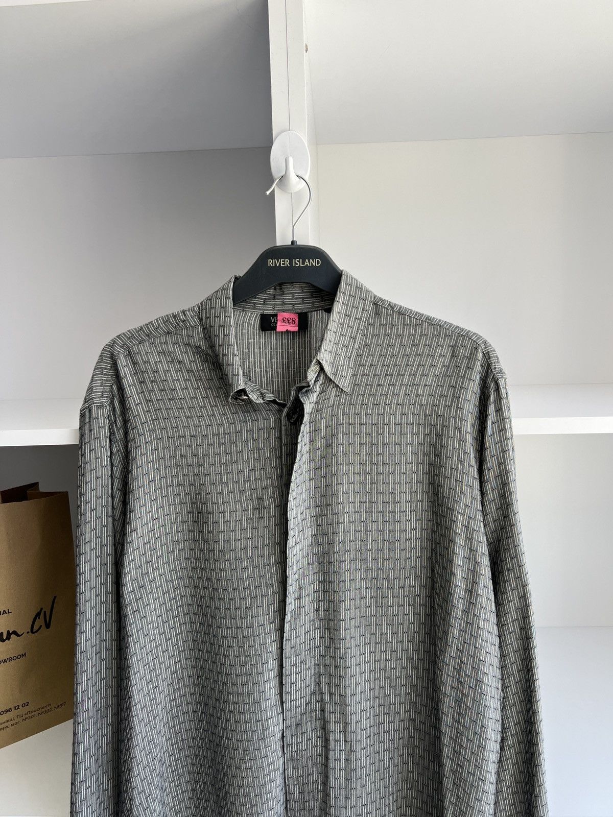 Versace × Vintage Vintage Versace V2 Luxury Button up Shirt Size US L / EU 52-54 / 3 - 6 Thumbnail
