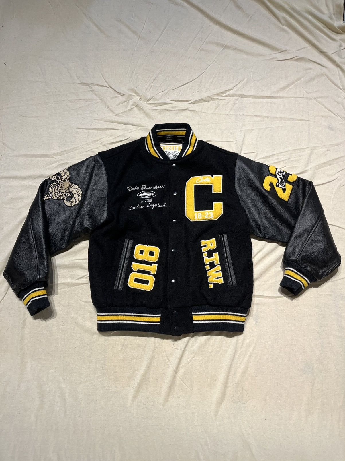Corteiz Large Corteiz GOAT VARSITY JACKET New SIZE L | Grailed