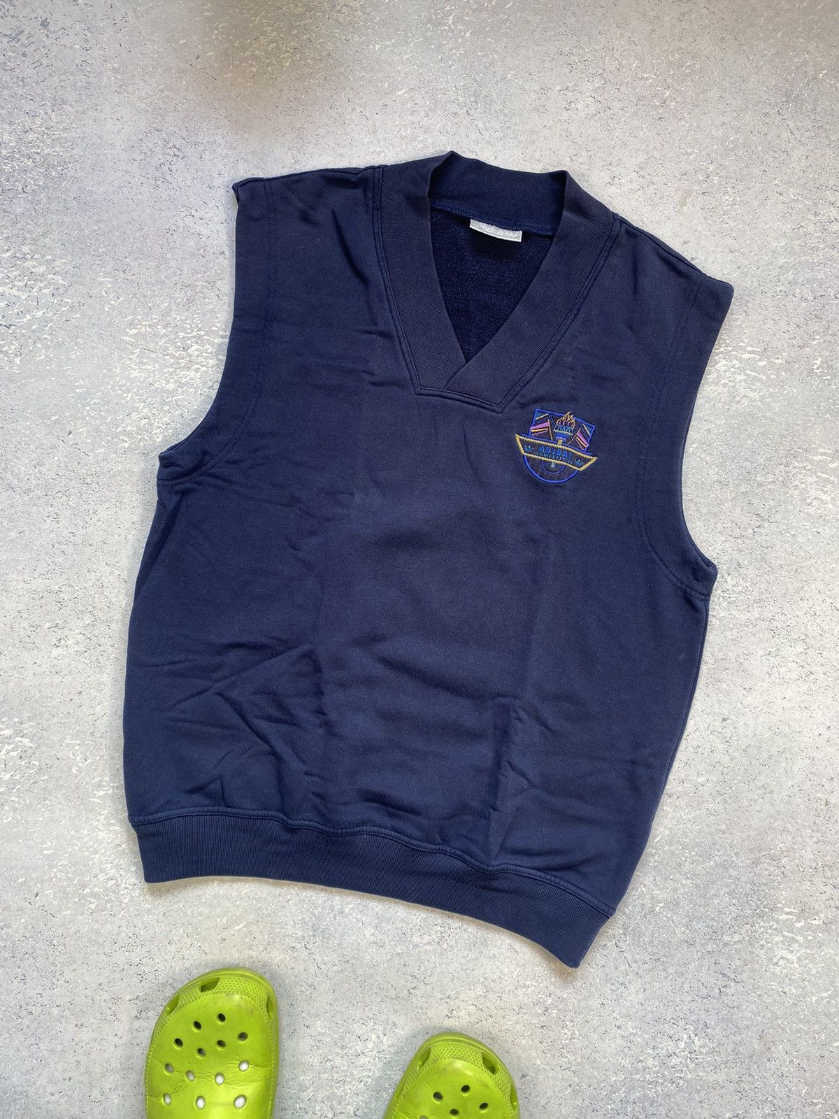 Adidas × Vintage Vintage Adidas Olympic Vest With Flame Size US M / EU 48-50 / 2 - 1 Thumbnail