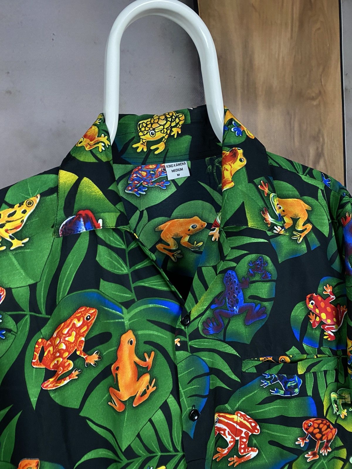Vintage 🐸Vintage Shirt Short Sleeve Toads Hawaiian Overprint Tee🐸 Size US M / EU 48-50 / 2 - 2 Thumbnail