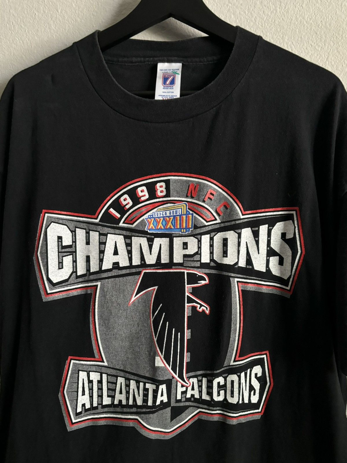 Vintage 1998 NFC Champions Atlanta Falcons T shirt Size US XL / EU 56 / 4 - 1 Thumbnail