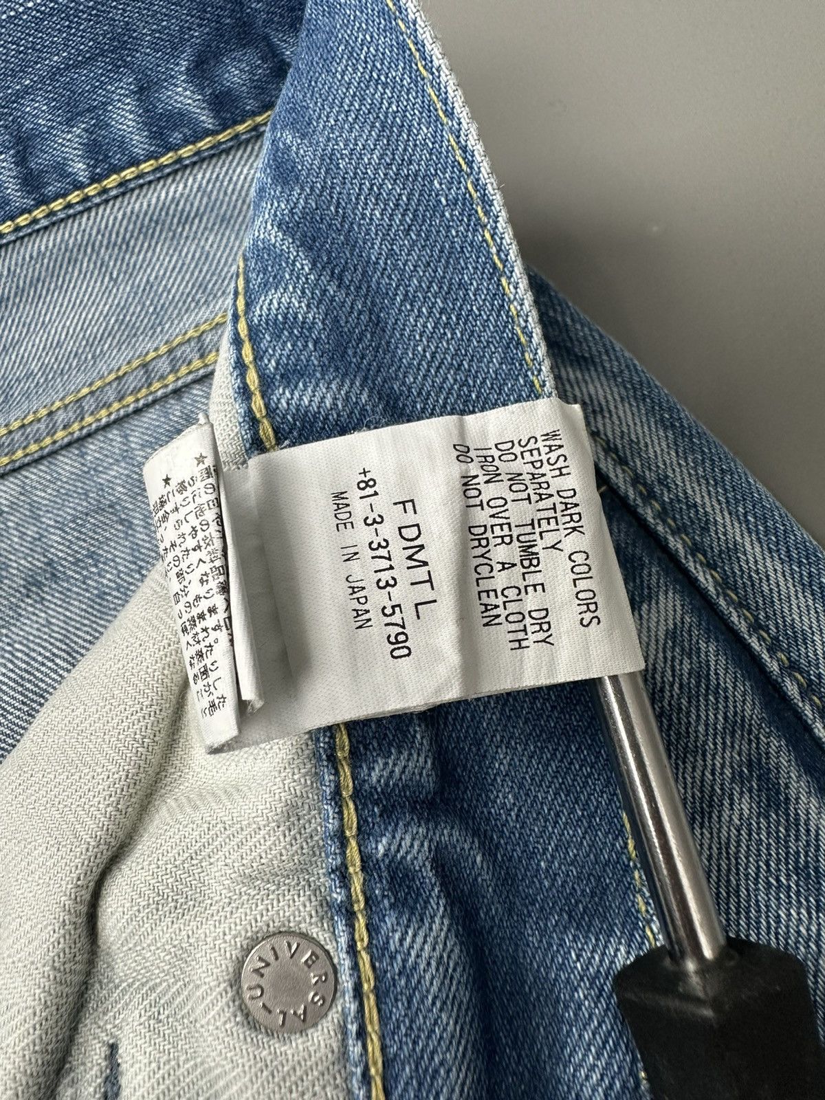 FDMTL FDMTL - Japan Selvedge Denim - Straight Slim Fit Size US 33 - 13 Thumbnail