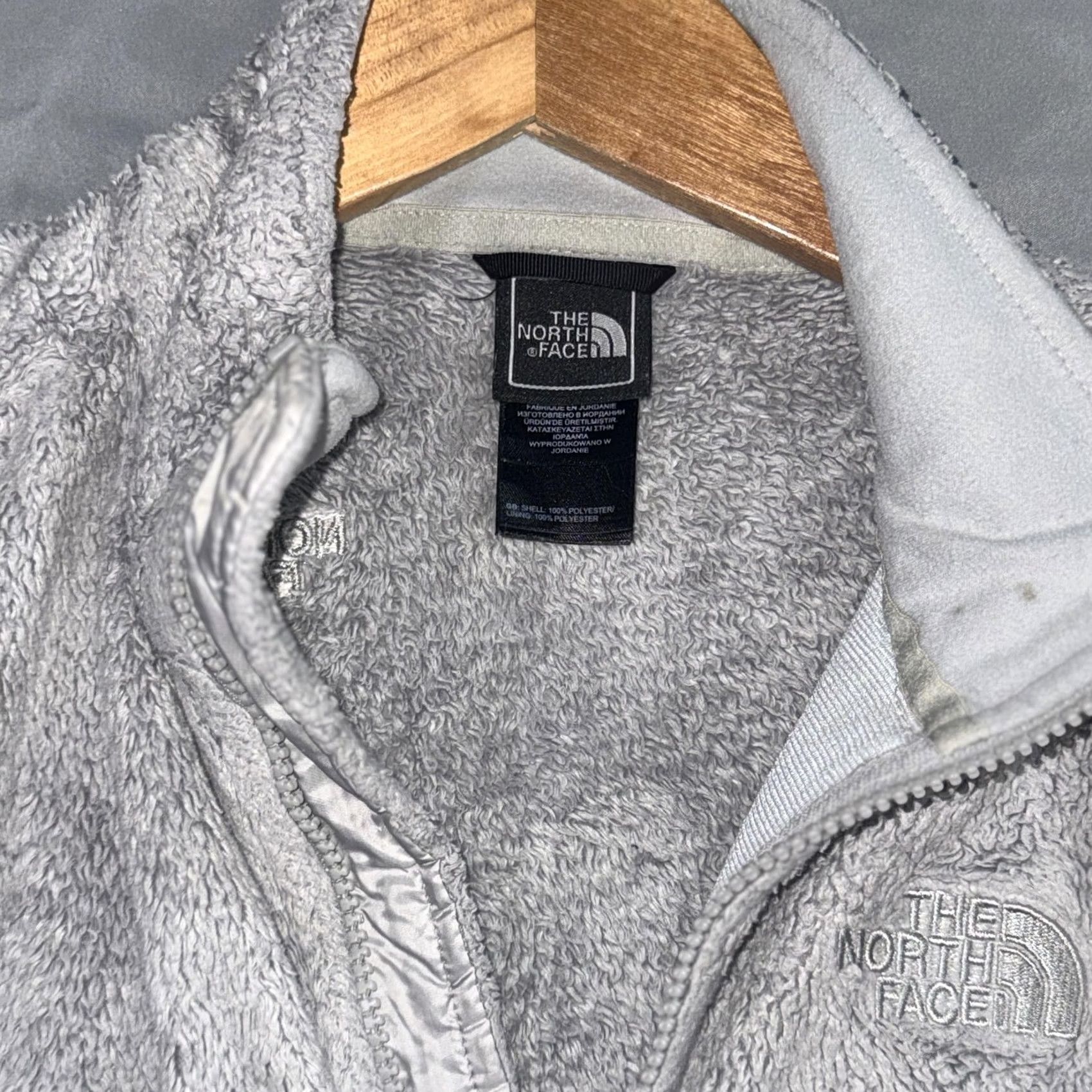 The North Face The North Face Fleece Jacket Womens XS Gray Osito High Pile Full Zip Warm Size XS / US 0-2 / IT 36-38 - 4 Thumbnail