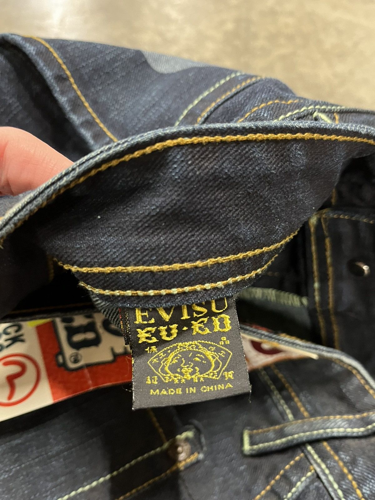 Evisu × Japanese Brand EVISU VINTAGE EU-ED DENIM JEANS DEADSTOCK RARE Size US 34 / EU 50 - 9 Thumbnail