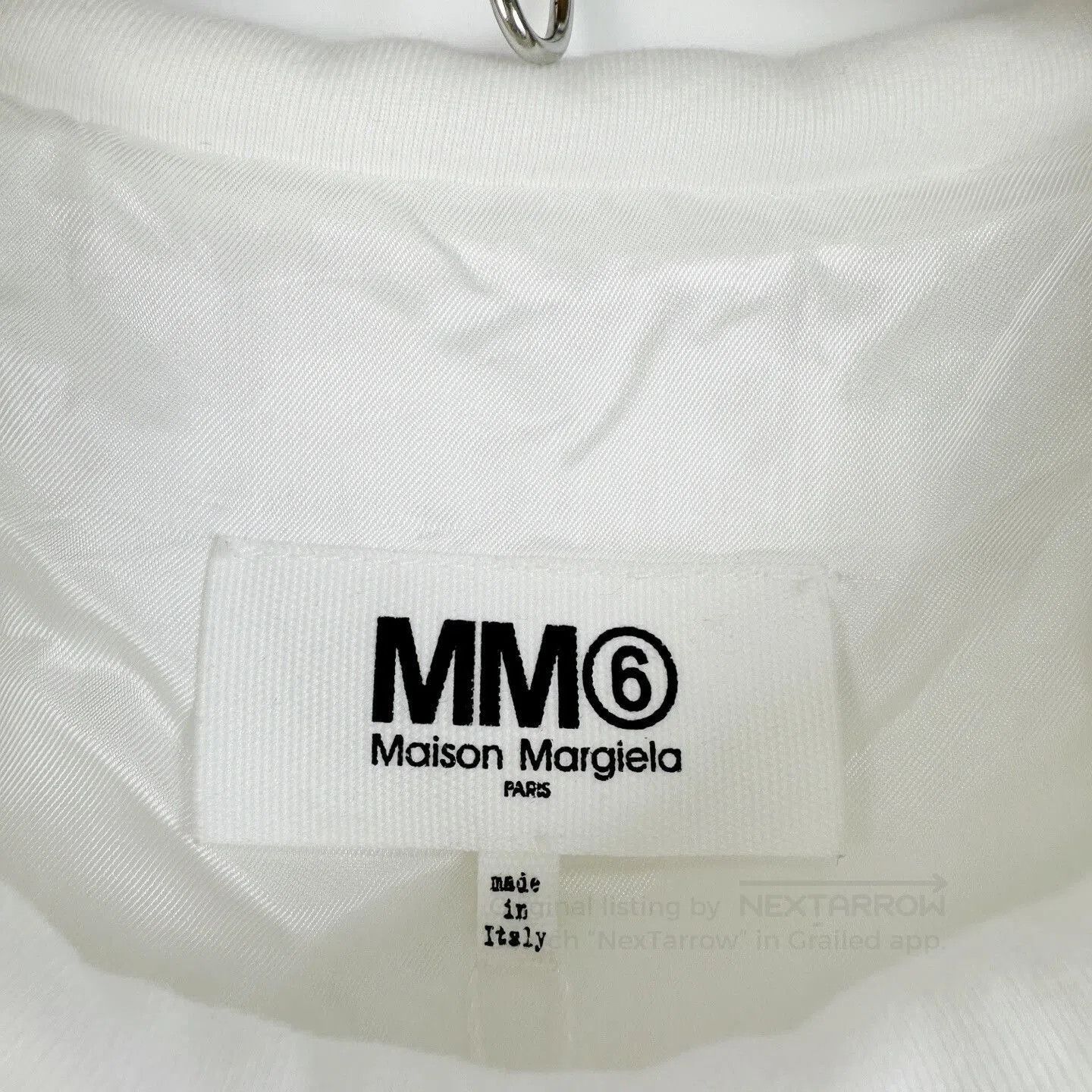 MM6 MM6 White Satin Short-Sleeve Top. Size M / US 6-8 / IT 42-44 - 4 Thumbnail