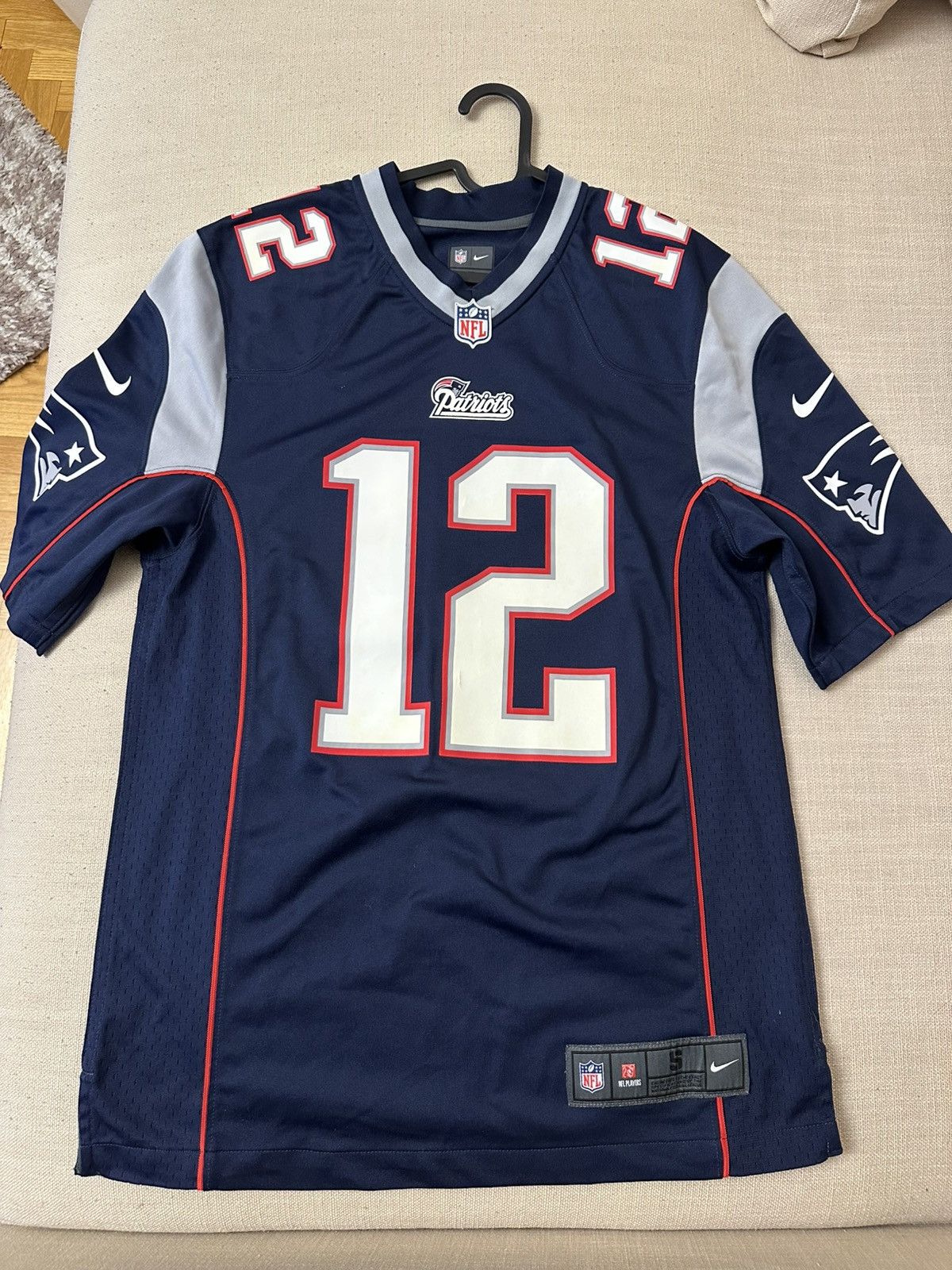 NFL × Nike Nike Tom Brady 12 New England Patriots on field NFL Jersey Size US S / EU 44-46 / 1 - 1 Thumbnail