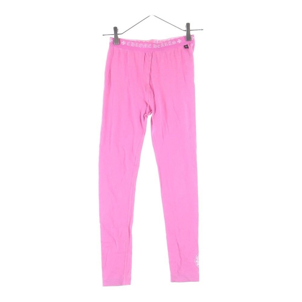 Chrome Hearts CHROME HEARTS Pink Horseshoe Print Leggings Size 26" / US 2 / IT 38 - 1 Thumbnail