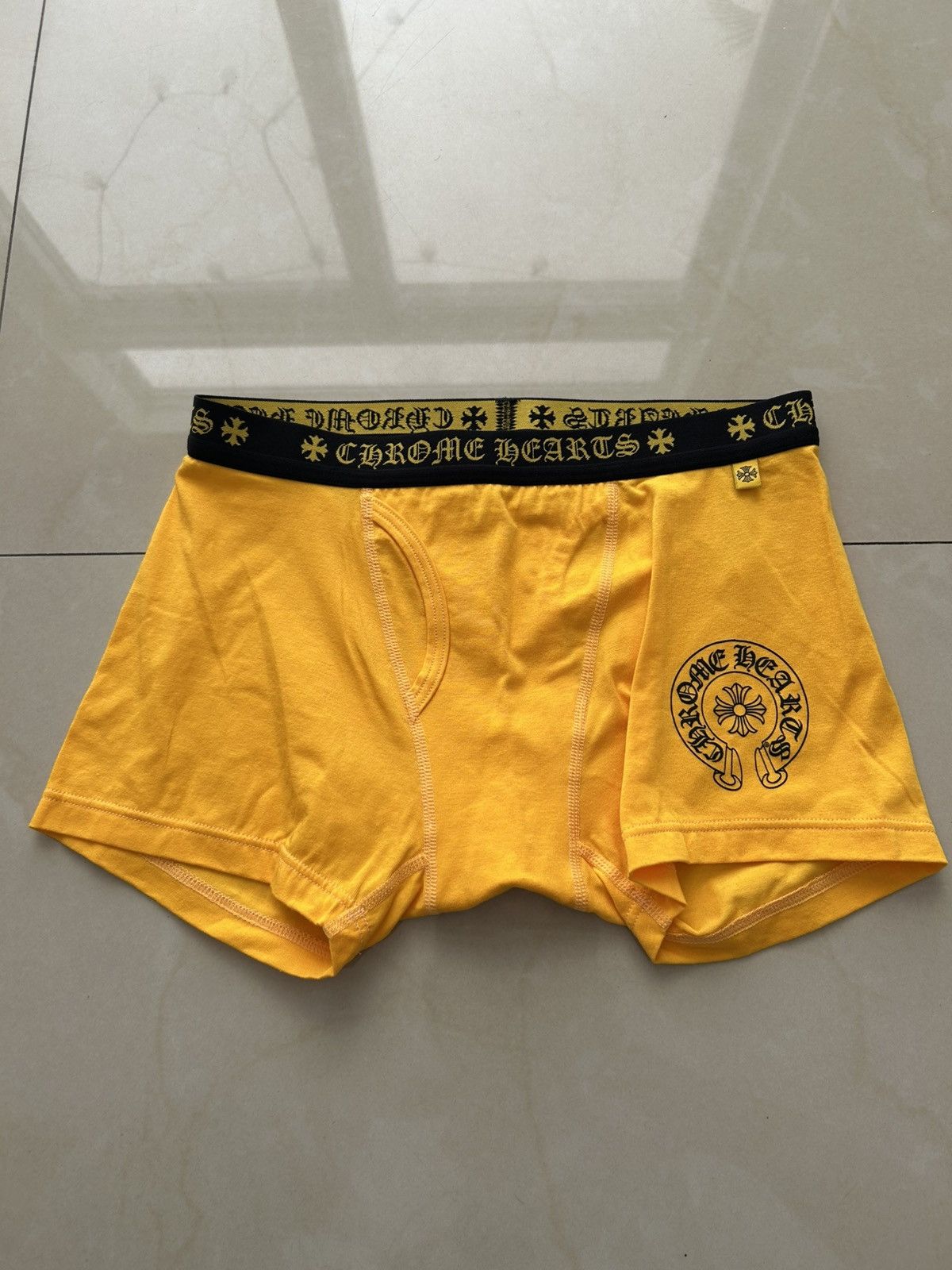 Chrome Hearts Yellow/Black underwear