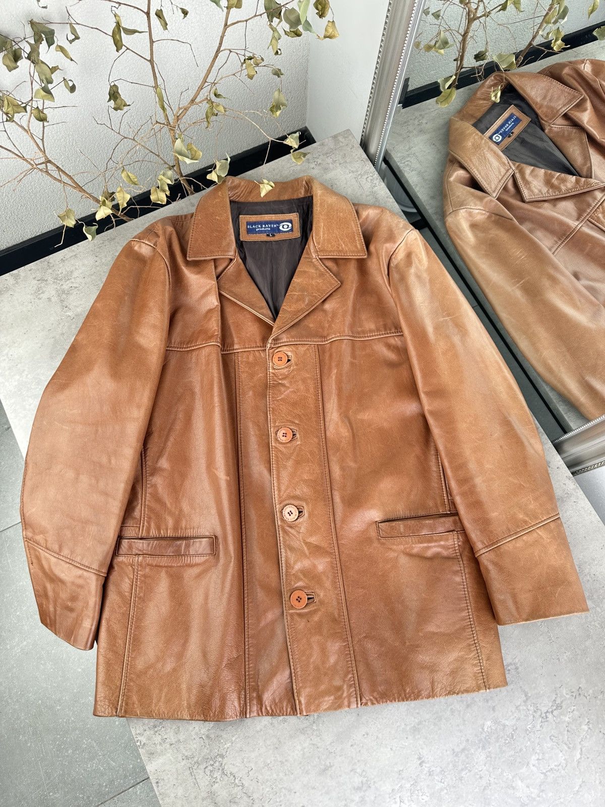 Japanese Brand Vintage Leather Jacket Size US L / EU 52-54 / 3 - 1 Thumbnail