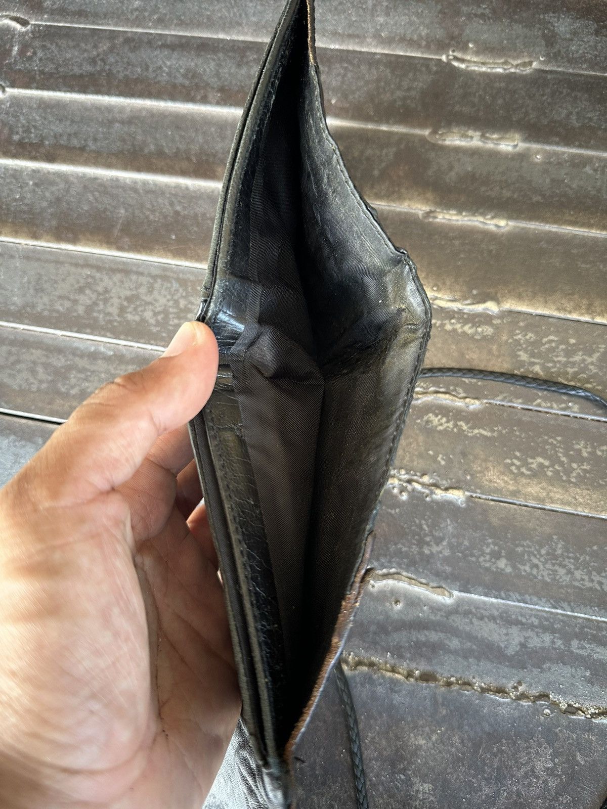 14th Addiction 14th addiction leather wallet punk design Size ONE SIZE - 7 Thumbnail