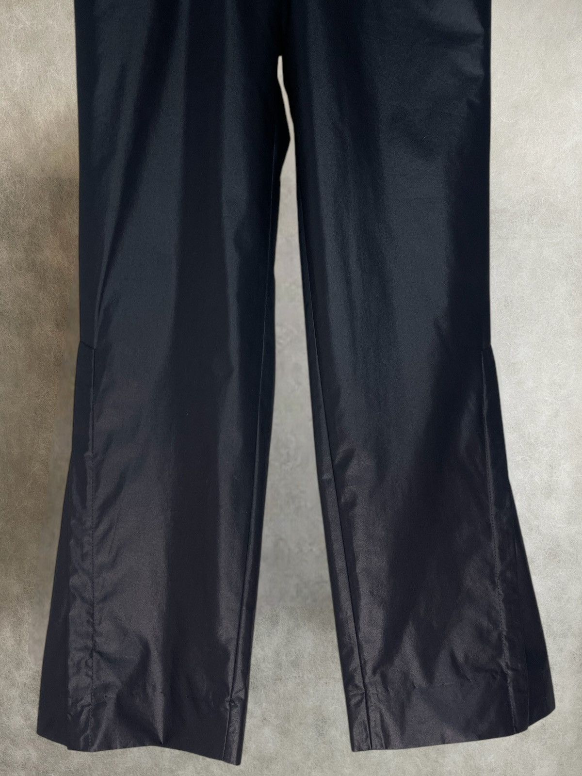 SS2000 Costume National flared coated nylon trousers