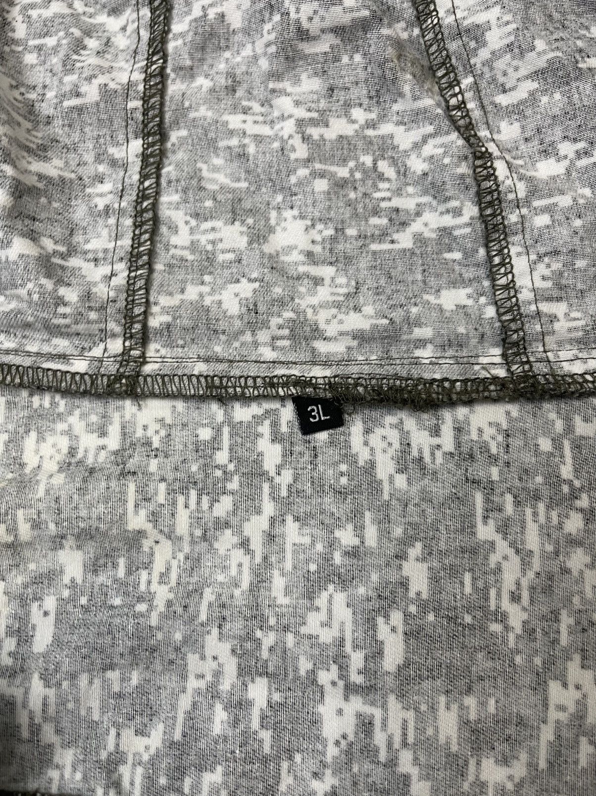 Japanese Brand Vintage Half Zipper Jacket Hoodie 3D Camouflage Size US XXL / EU 58 / 5 - 7 Thumbnail