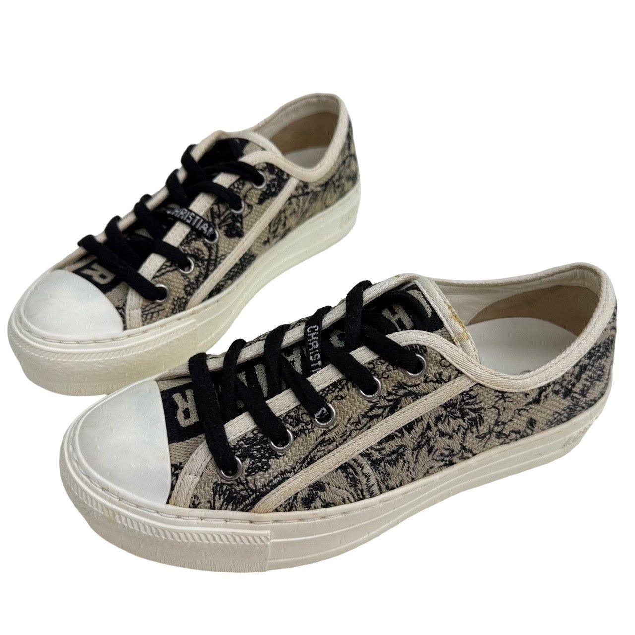 Dior Dior Embroidered Low-Top Sneakers Size 34 Size US 4 / IT 34 - 1 Thumbnail