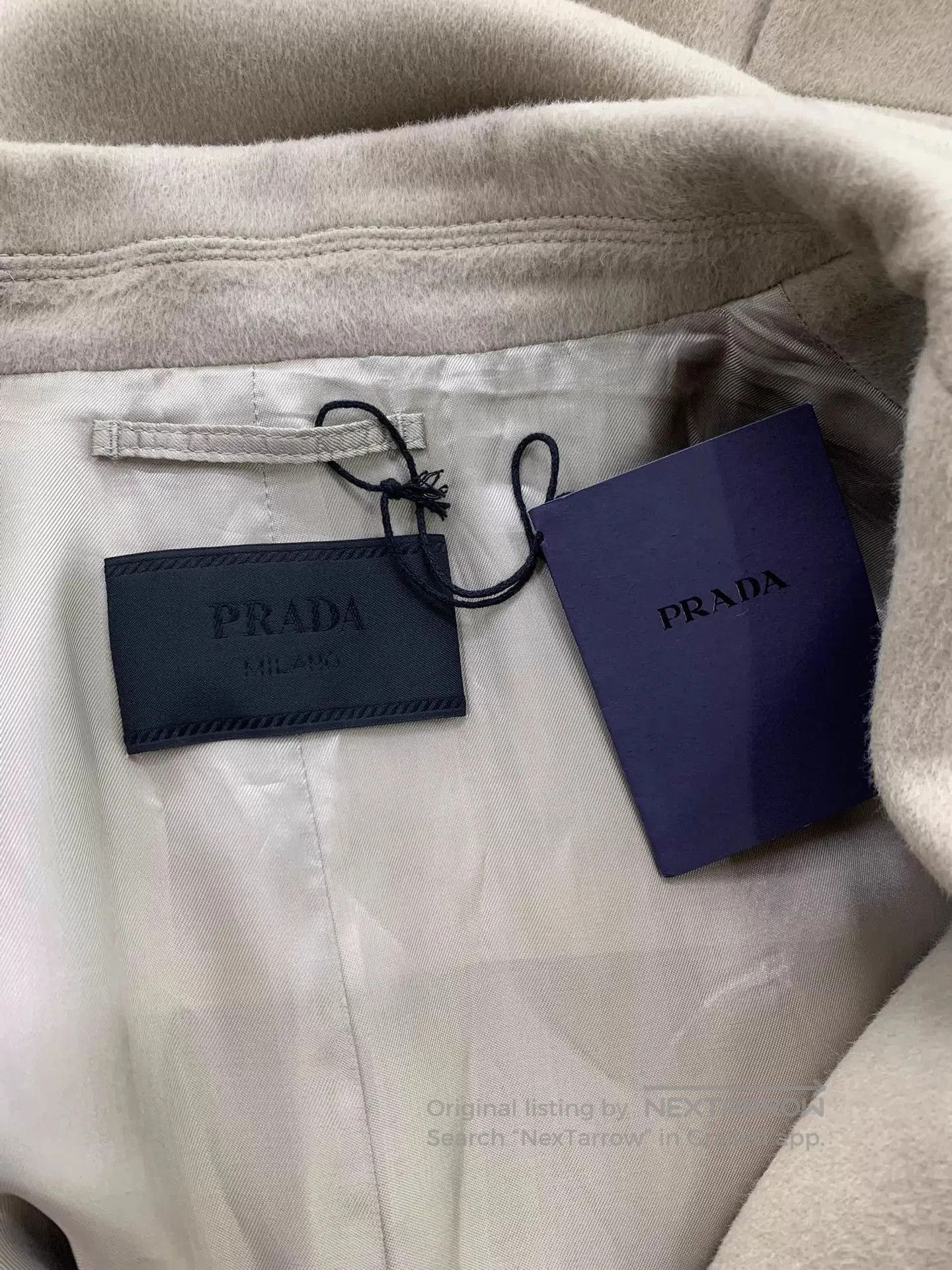 Prada Beige Oversized Long Coat Size L. Size US L / EU 52-54 / 3 - 4 Thumbnail