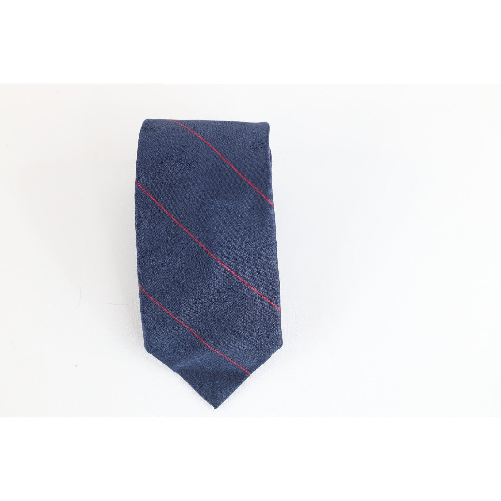 Vintage Vintage 90s Pro Tour FootJoy Titleist Striped Silk Neck Tie Size ONE SIZE - 1 Thumbnail