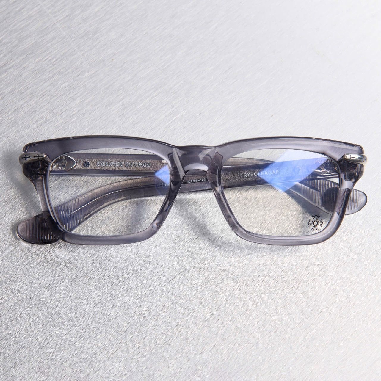 Chrome Hearts CHROME HEARTS TRYPOLEAGAIN GRAPHITE GLASSES Size ONE SIZE - 6 Thumbnail