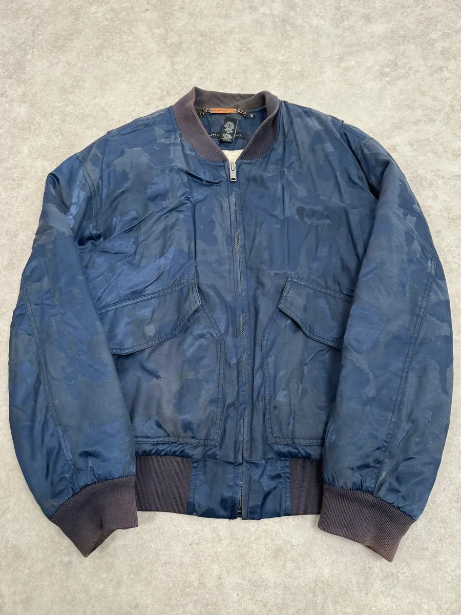 Marc Jacobs Marc Jacobs Navy Camo Cozy Bomber Jacket Size US L / EU 52-54 / 3 - 1 Thumbnail