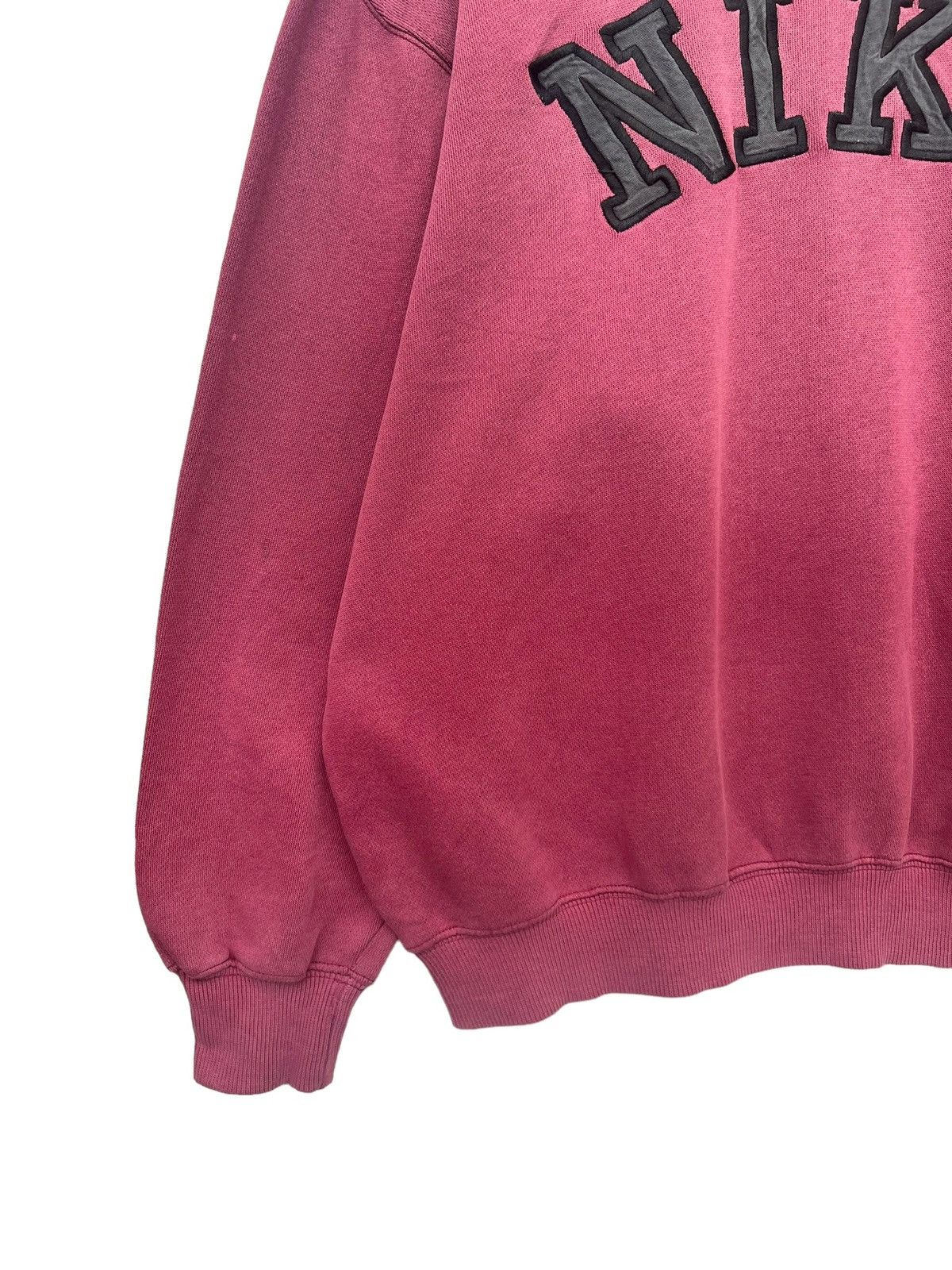 Nike Vintage 90s Nike Baggy Boxy Distress Red Sunfaded Sweatshirt Size US XL / EU 56 / 4 - 2 Thumbnail