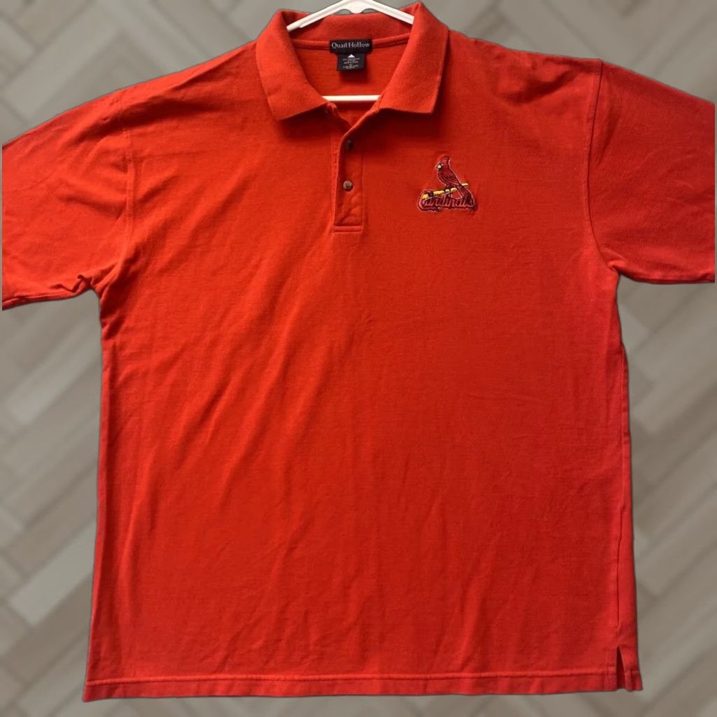 Vintage Vintage Polo Shirt Quail Hollow Button Up 2XL Red /112-14 Size US XXL / EU 58 / 5 - 1 Thumbnail