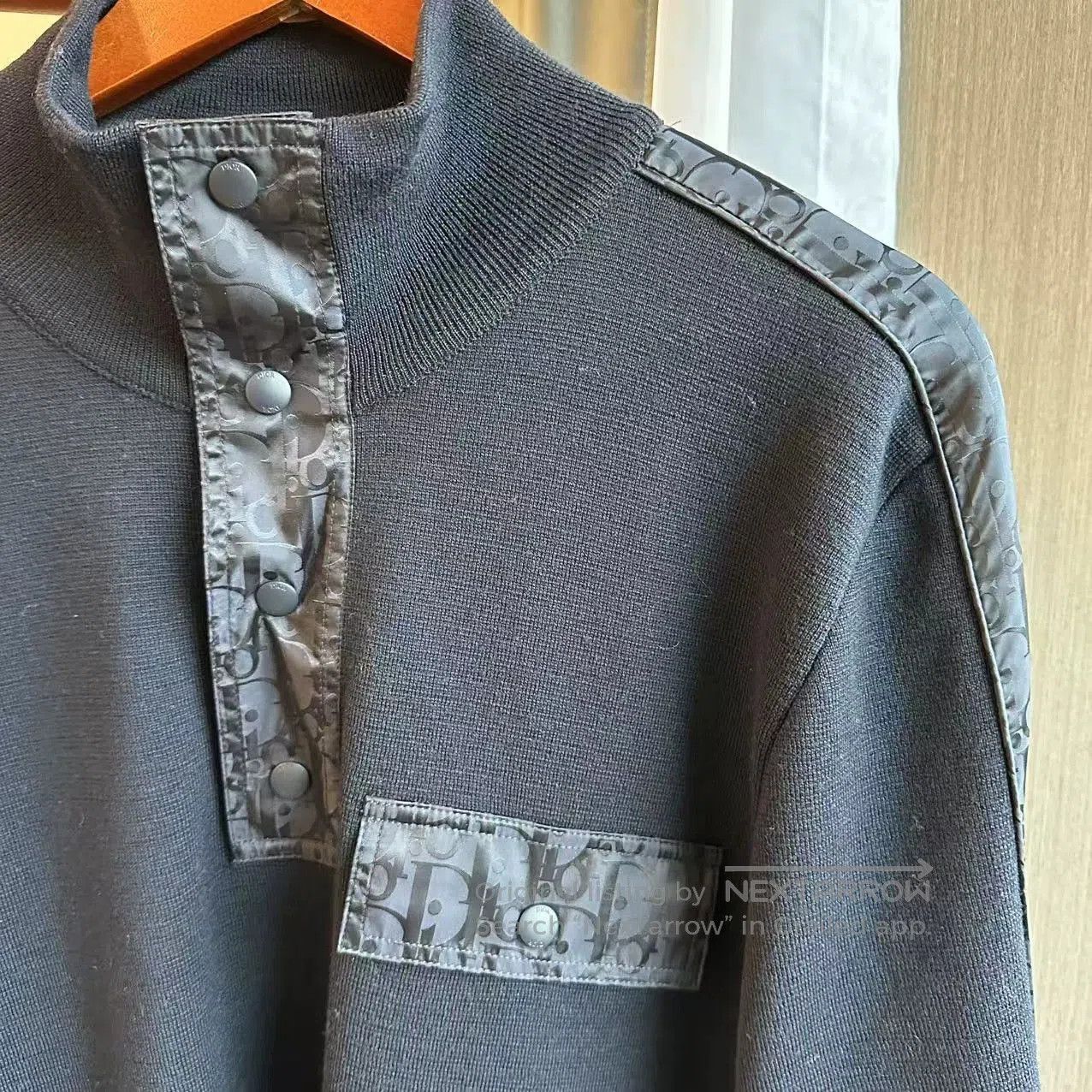 Dior blue wool high-neck knit sweater by Dior. Size US XL / EU 56 / 4 - 4 Thumbnail
