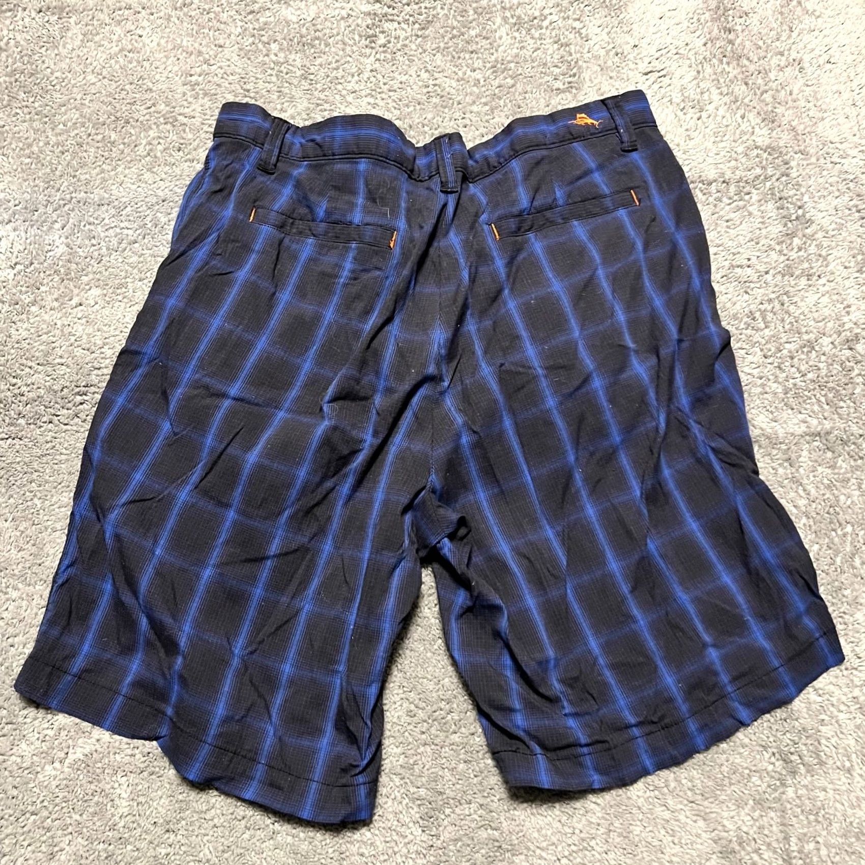 Tommy Bahama Tommy Bahama Shorts Mens 36 Blue Relax Plaid Nylon Performance Size US 36 / EU 52 - 3 Thumbnail