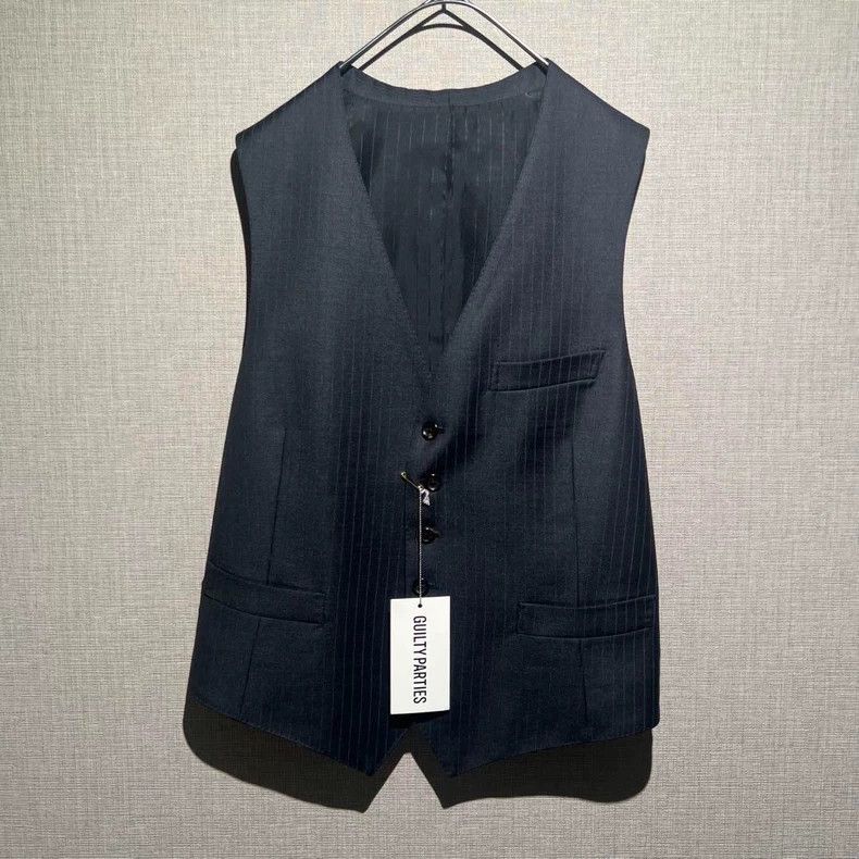 Wacko Maria wacko maria Charcoal black striped suit three-piece suit 25 Size 42R - 6 Thumbnail
