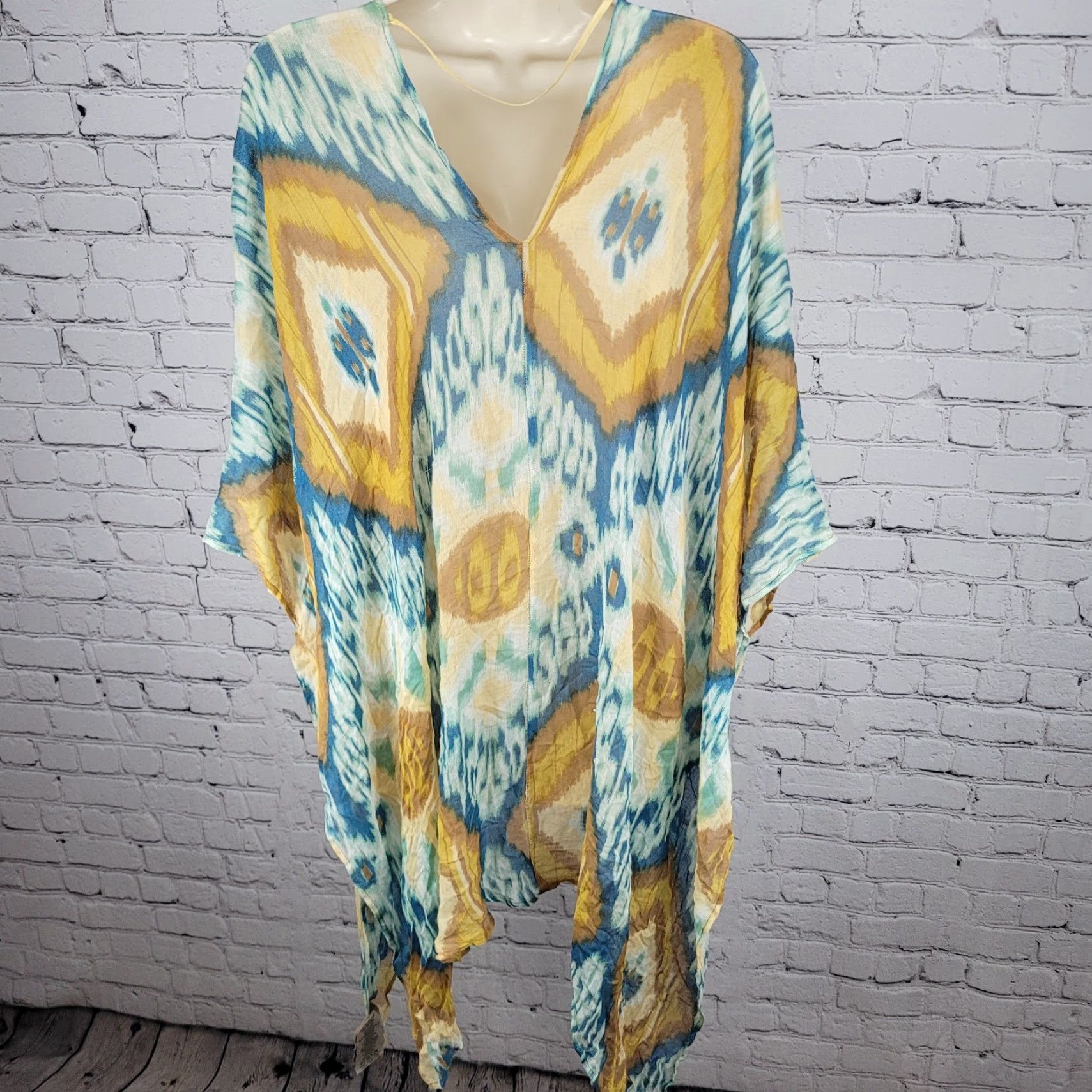Free People Free People Cardigan By Bindya Multicolor Lightweight Gauzy Open Duster One Size Size ONE SIZE - 2 Thumbnail