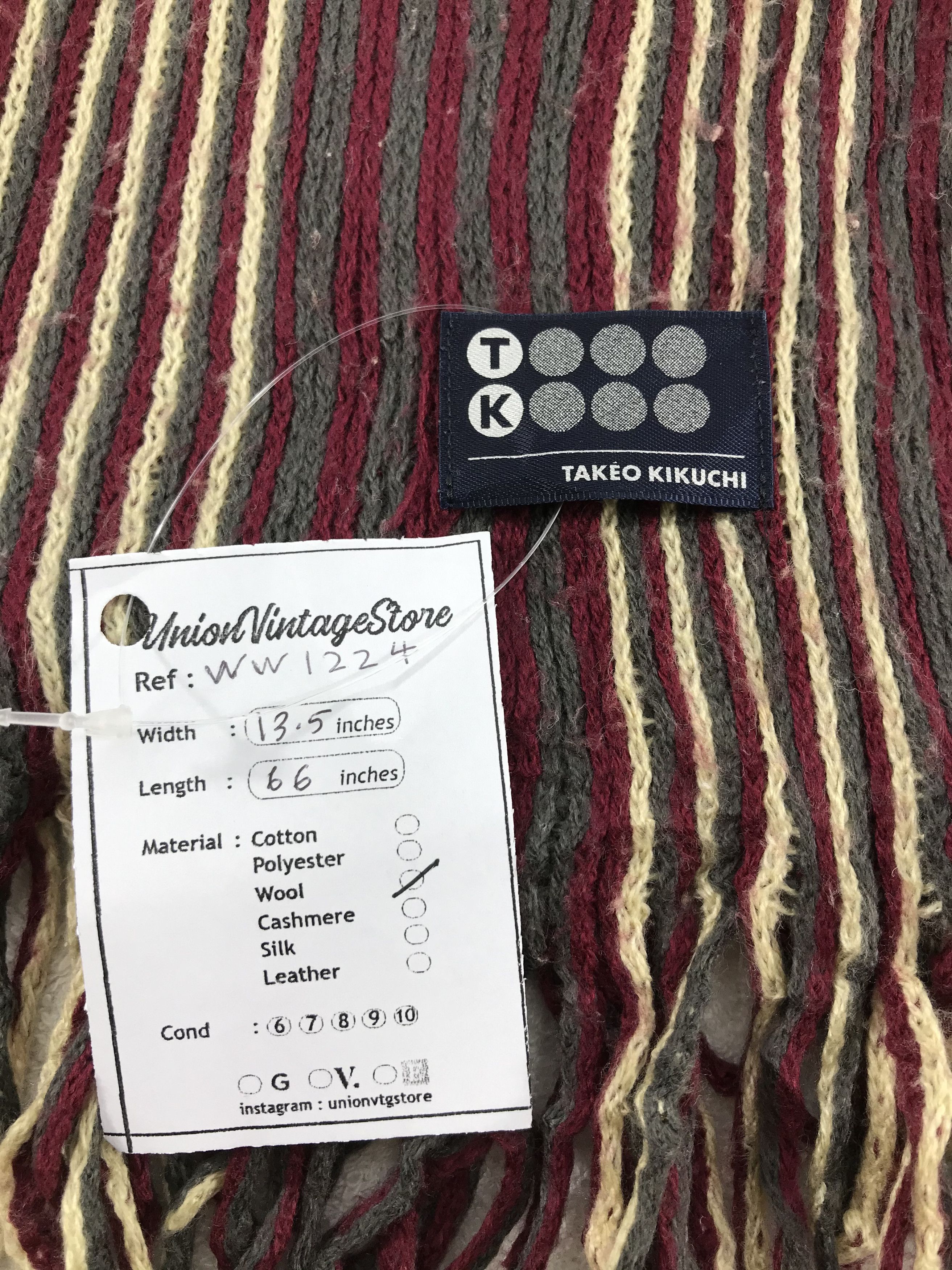 Takeo Kikuchi Takeo Kikuchi Scarf / Muffler / Neckwear - WW1224 Size ONE SIZE - 4 Thumbnail