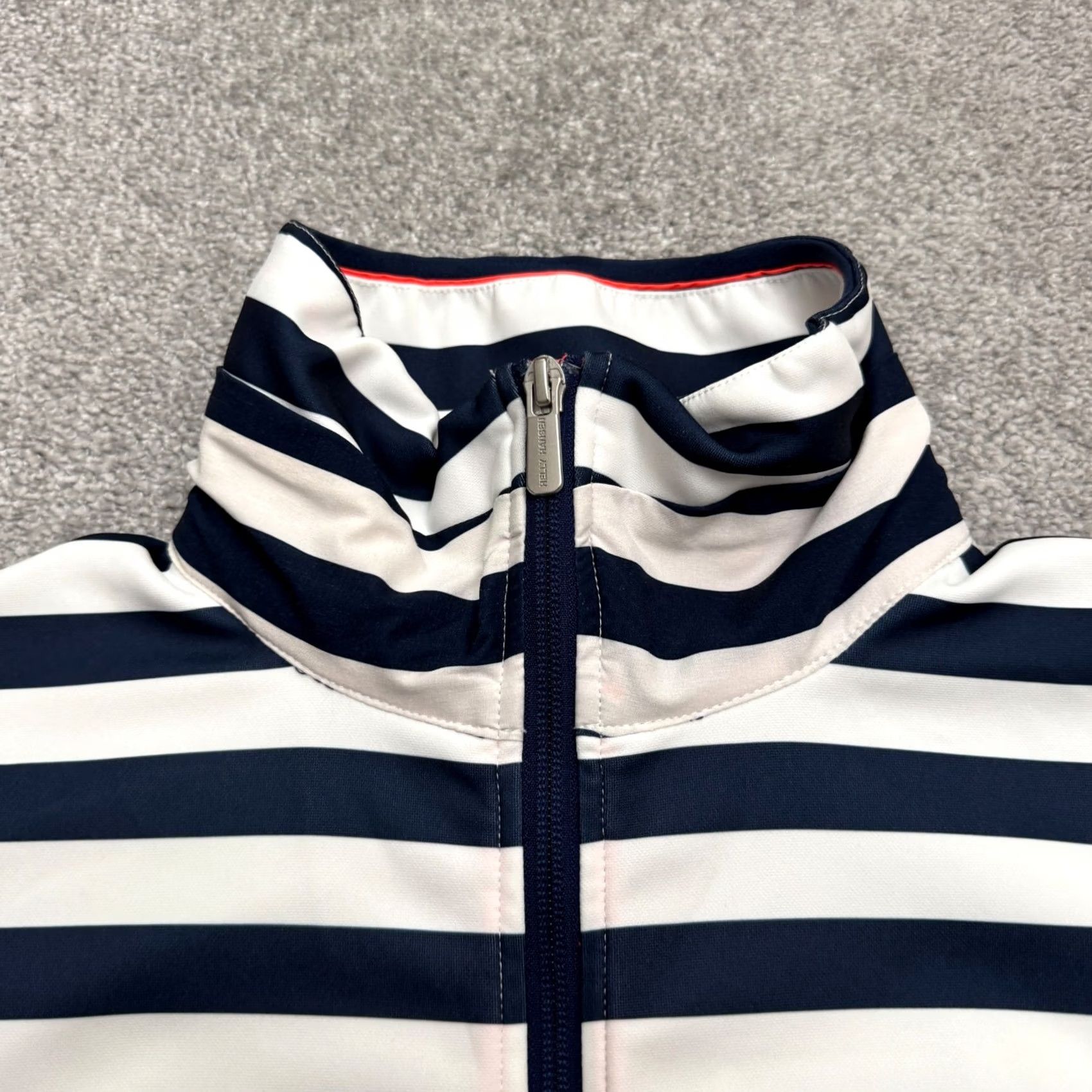 Helly Hansen Helly Hansen Jacket Womens Small Navy White Striped Fleece Size S / US 4 / IT 40 - 3 Thumbnail