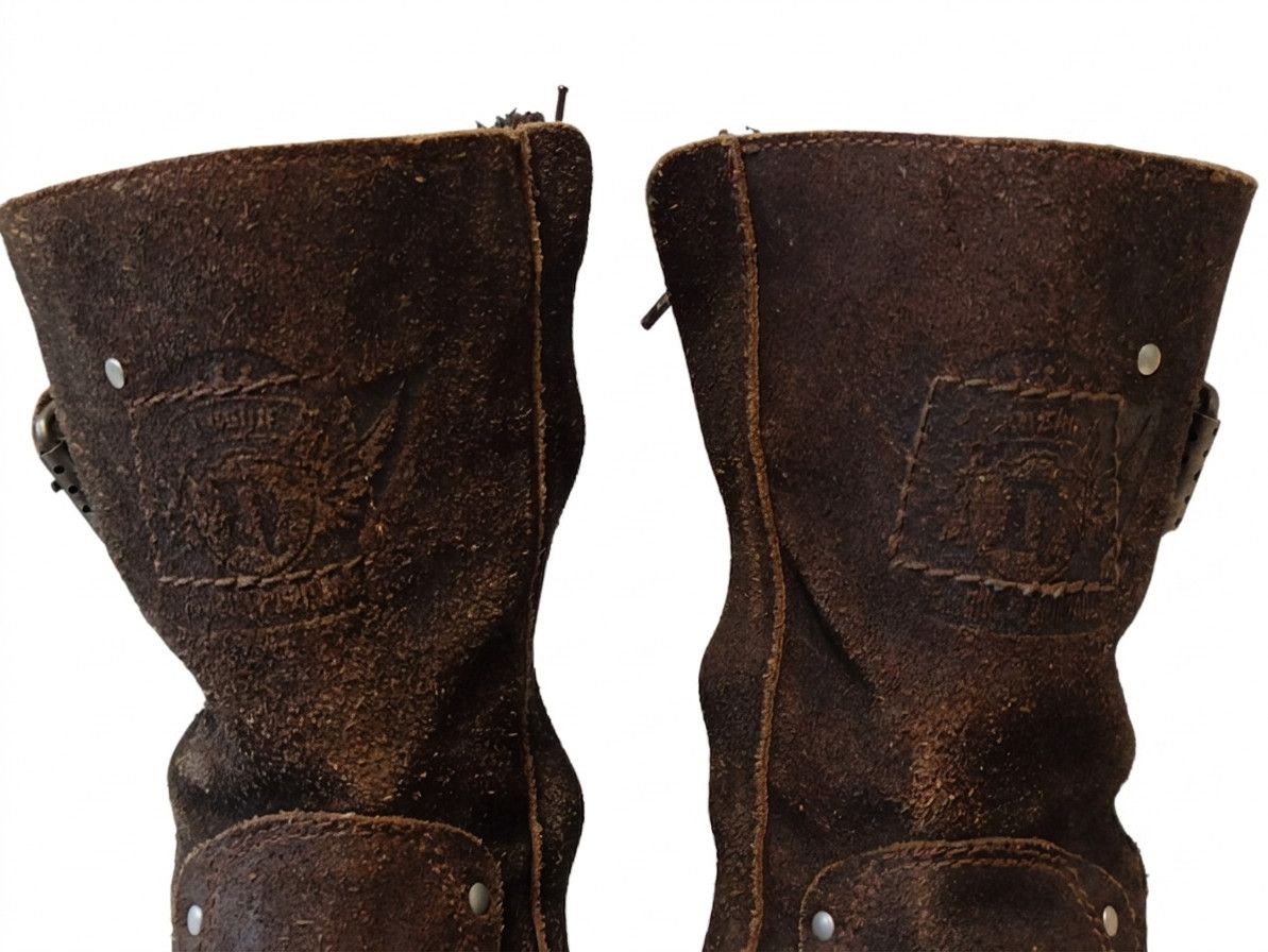 Other Rare Nushu Archive The Biker Brigade Waxed Suede Boots Size US 9 / EU 42 - 3 Thumbnail