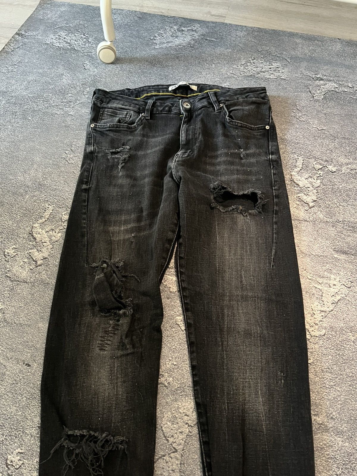 Vintage RARE Vintage Skinny Relaxed Drip Jean Swag Style Size US 31 - 7 Thumbnail