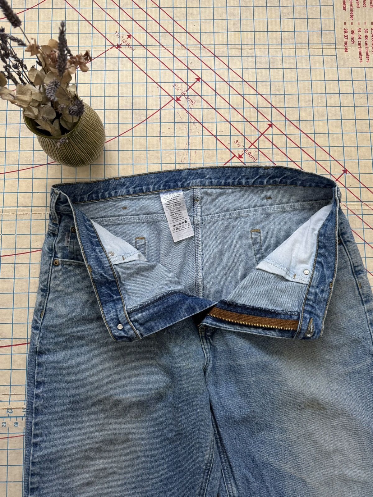 Carhartt Carhartt Light Wash Denim Mens Size 40x30 Workwear Pants Size US 40 / EU 56 - 8 Thumbnail