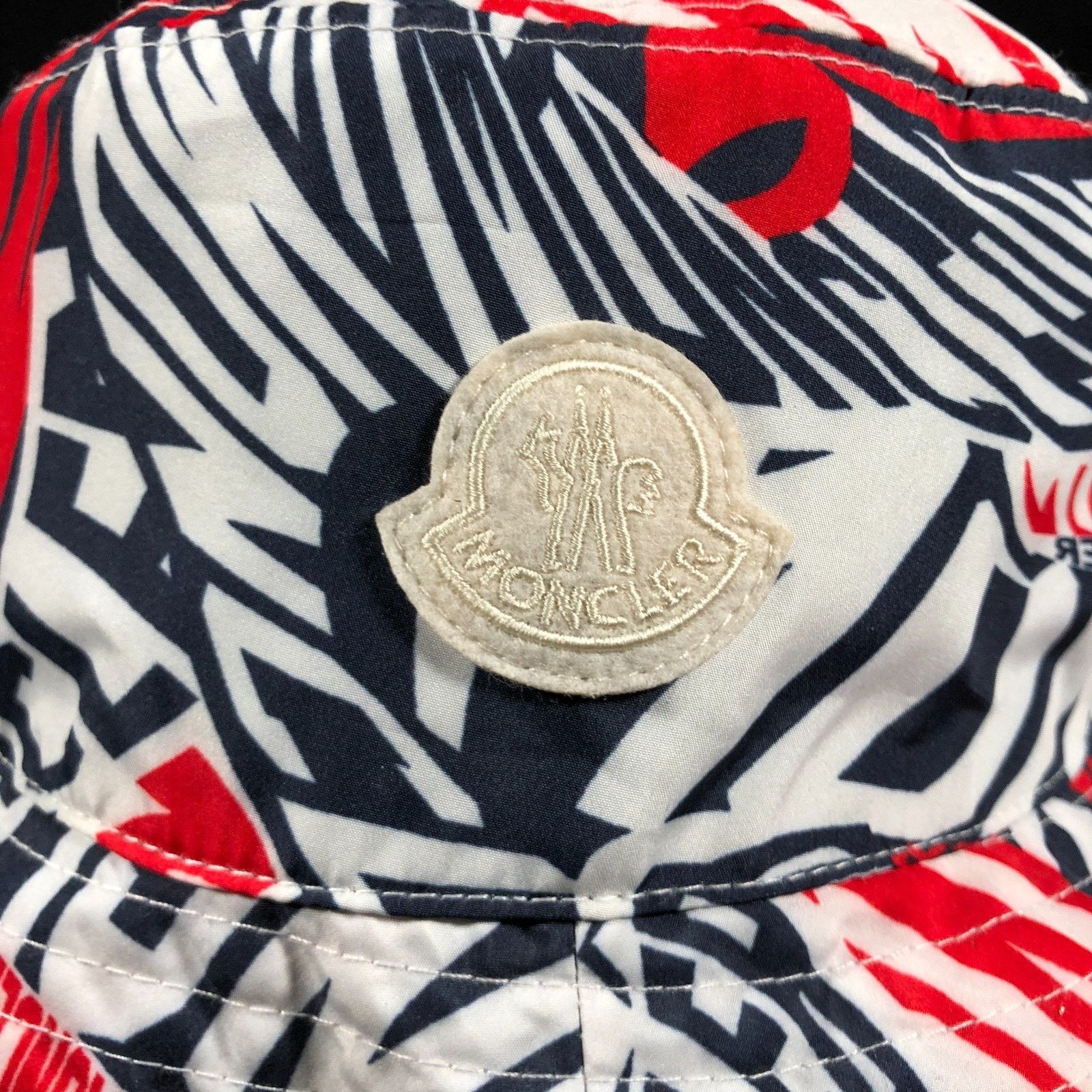 Moncler Moncler Wavy Print Multi Color Bucket Hat Size Large L Size ONE SIZE - 3 Thumbnail