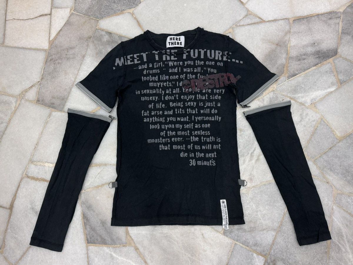 Seditionaries Vintage Destroy Shirt Punk Zipper Design Long Slave Size US S / EU 44-46 / 1 - 2 Thumbnail