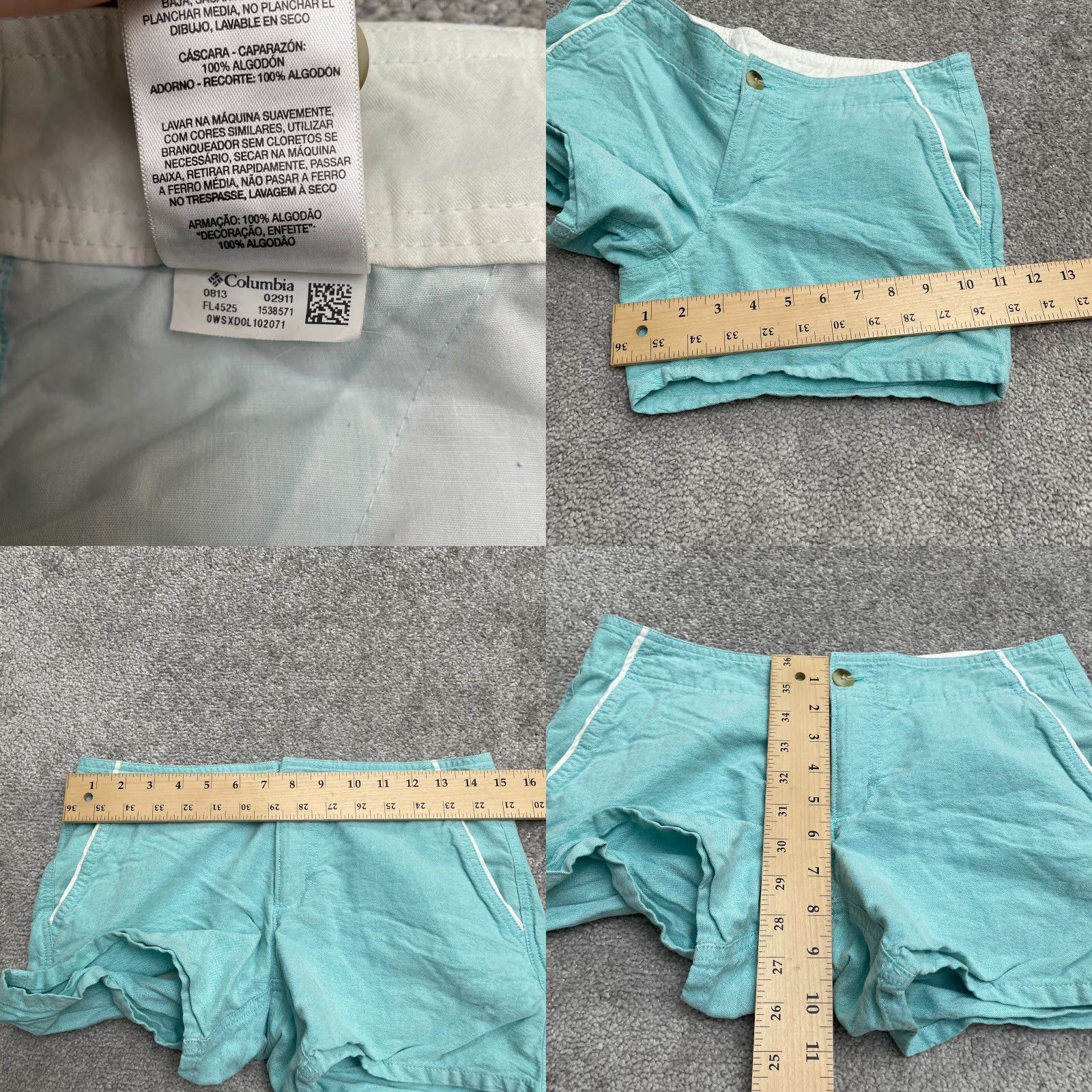 Vintage Columbia Bermuda Shorts Womens 4 Blue Mid Rise Casual Cotton PFG Fish Outdoor 30x4 Shorts Womens/N/A Size 27" / US 4 / IT 40 - 8 Thumbnail