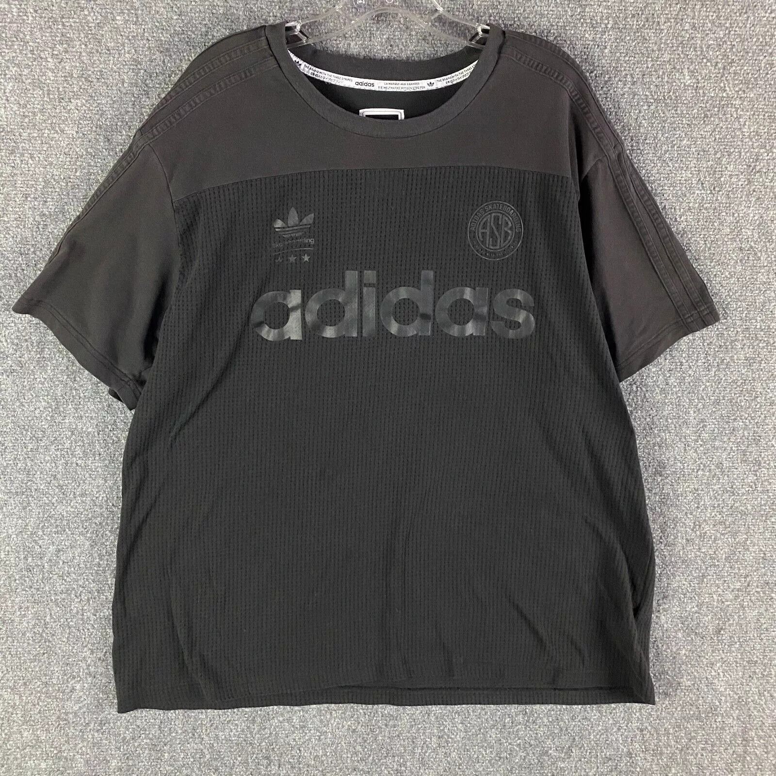 Adidas Adidas Skateboarding T-Shirt Men's 2XL Black Cotton XXL Size US XXL / EU 58 / 5 - 1 Thumbnail