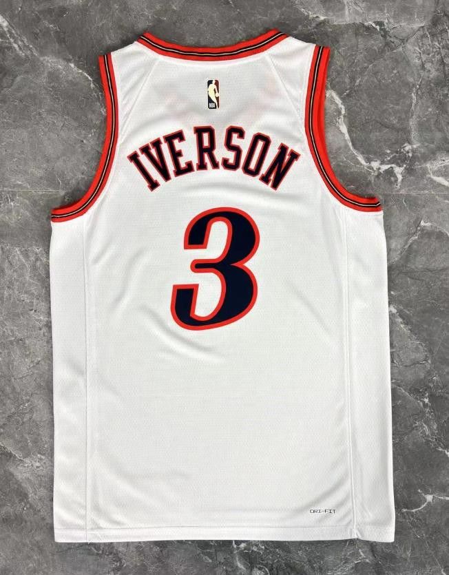 NBA Philadelphia 76ers #3 Allen Iverson Jersey 26 Size US M / EU 48-50 / 2 - 2 Thumbnail