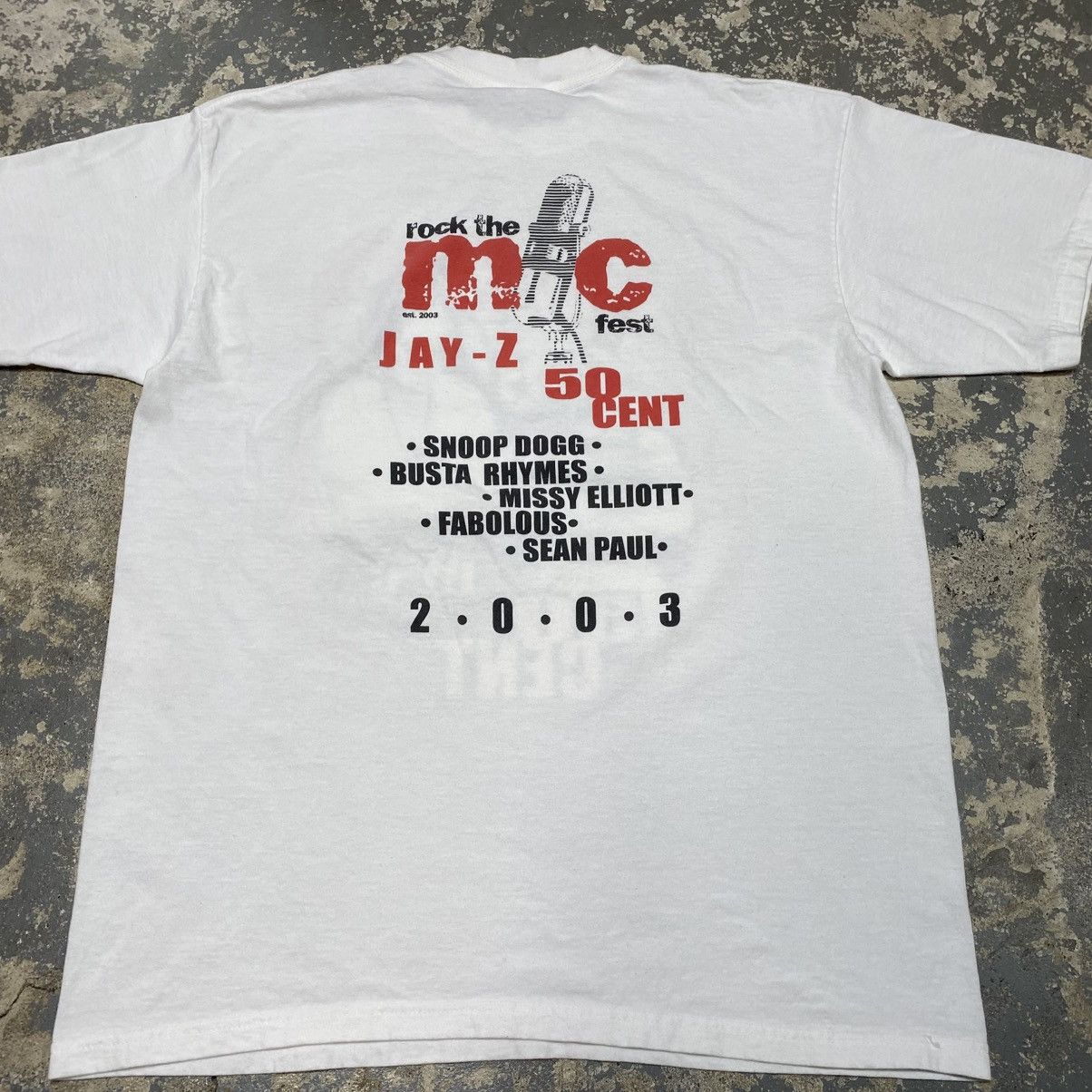Rap Tees × Vintage Vintage Jay Z & 50 Cent Rock The Mic Fest Hip Hop Rap Tshirt Size US L / EU 52-54 / 3 - 12 Thumbnail