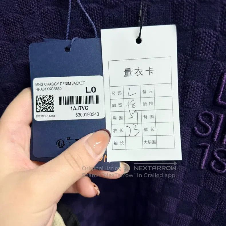 Louis Vuitton Louis Vuitton 26 Latest Checker Cotton Crew Neck Embroider Size US L / EU 52-54 / 3 - 4 Thumbnail