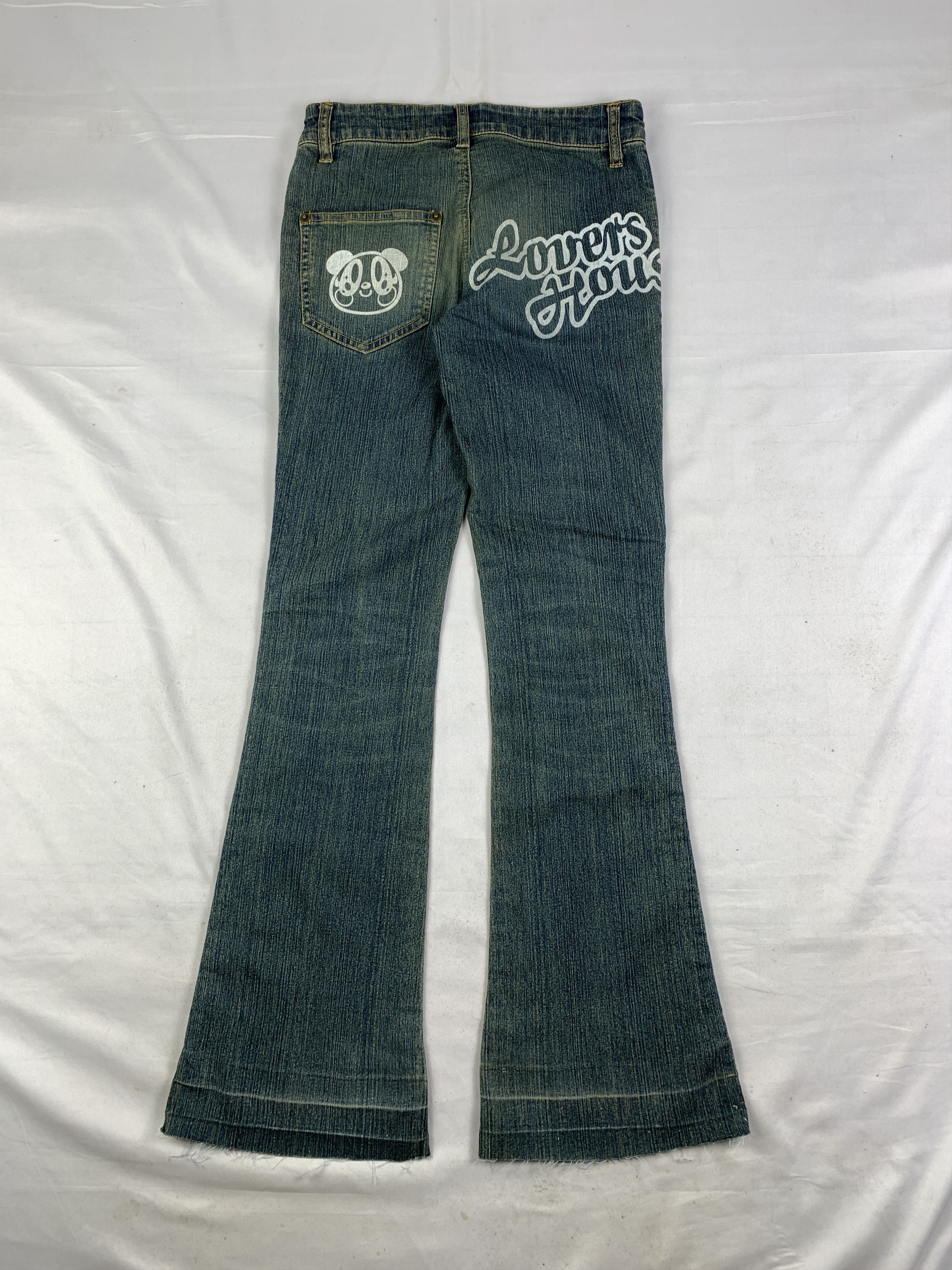 Angel Blue 2000s Lovers House Indigo Blue Flared Petite Jeans (26) Size 26" / US 2 / IT 38 - 1 Thumbnail