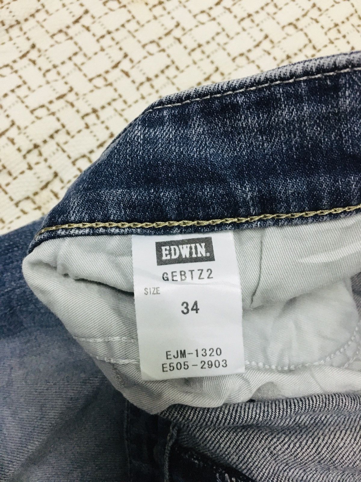 Edwin × Japanese Brand Edwin Blue Trip Jeans (17) Size US 35 - 9 Thumbnail